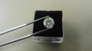 1.32ct Brilliant Cut Diamond, Enhanced stone. H colour, I2 clarity. 7.20 x 4.17mm. Valued at £2390