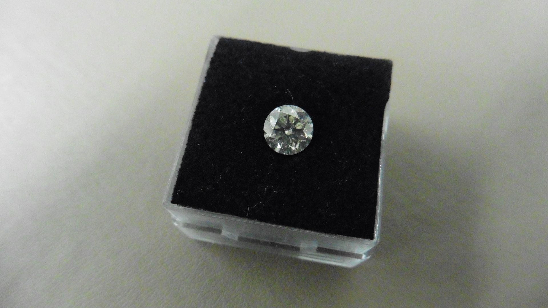 1.01ct Brilliant Cut Diamond, Enhanced stone. L colour, I1 clarity. 6.04 x 4.16mm. Valued at £1490 - Image 4 of 4