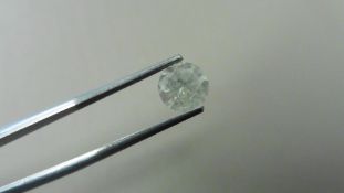1.37ct Brilliant Cut Diamond, Enhanced stone. I colour, I2 clarity. 6.91 x 4.30mm. Valued at £2500