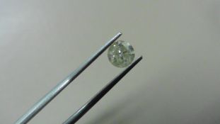 1.00ct Brilliant Cut Diamond, Enhanced stone.H colour, I2 clarity. 6.35 x 4.44mm. Valued at £1490