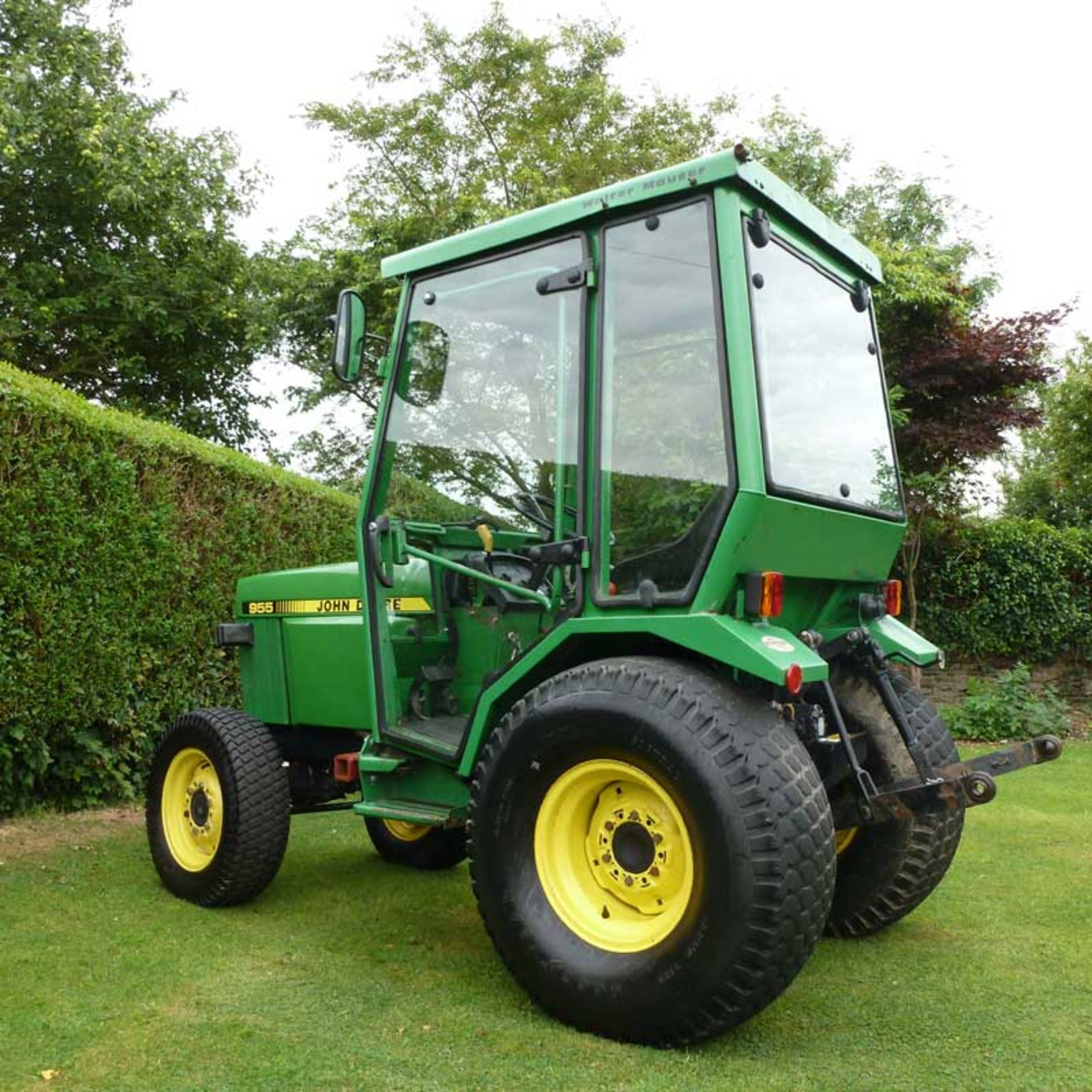 1992 John Deere 955 Compact Tractor With Full Mauser Cab - Image 4 of 5