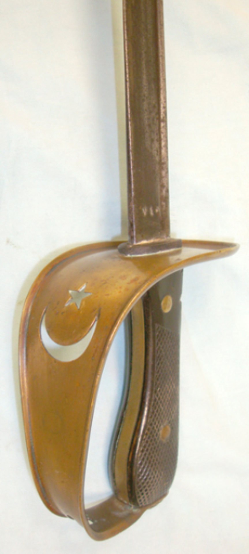 Scarce, WW1 Era Turkish Cavalry Sword With German Made Blade & Scabbard.