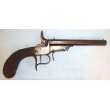 Victorian 1866 Queen's College Oxford University, Flobert .25 Rimfire Calibre Pistol