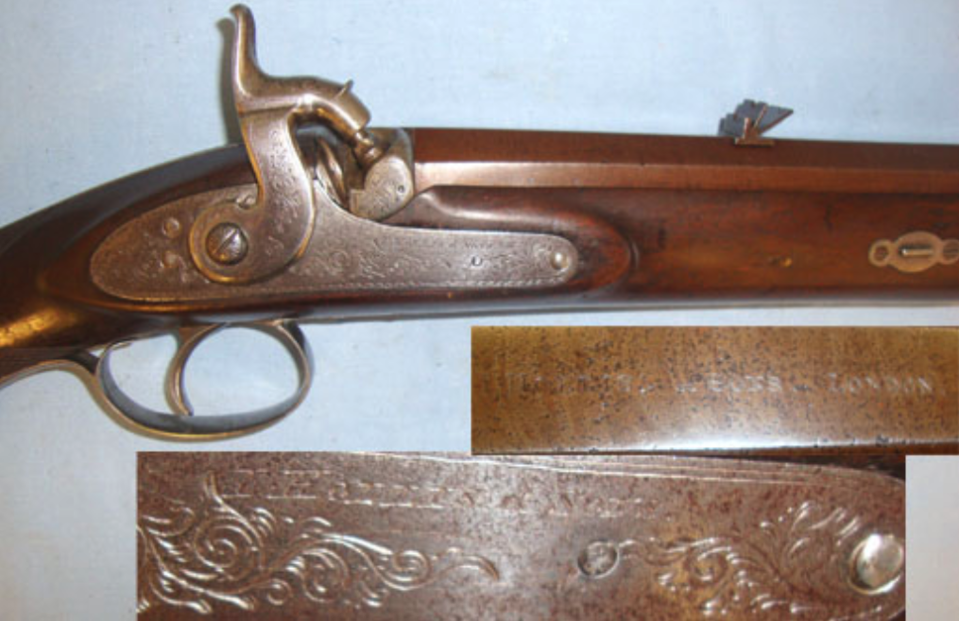 SUPERB, Victorian C1870 Isaac Hollis & Sons London .750' Bore Big Game Rifle With Octagonal Barrel - Image 2 of 3