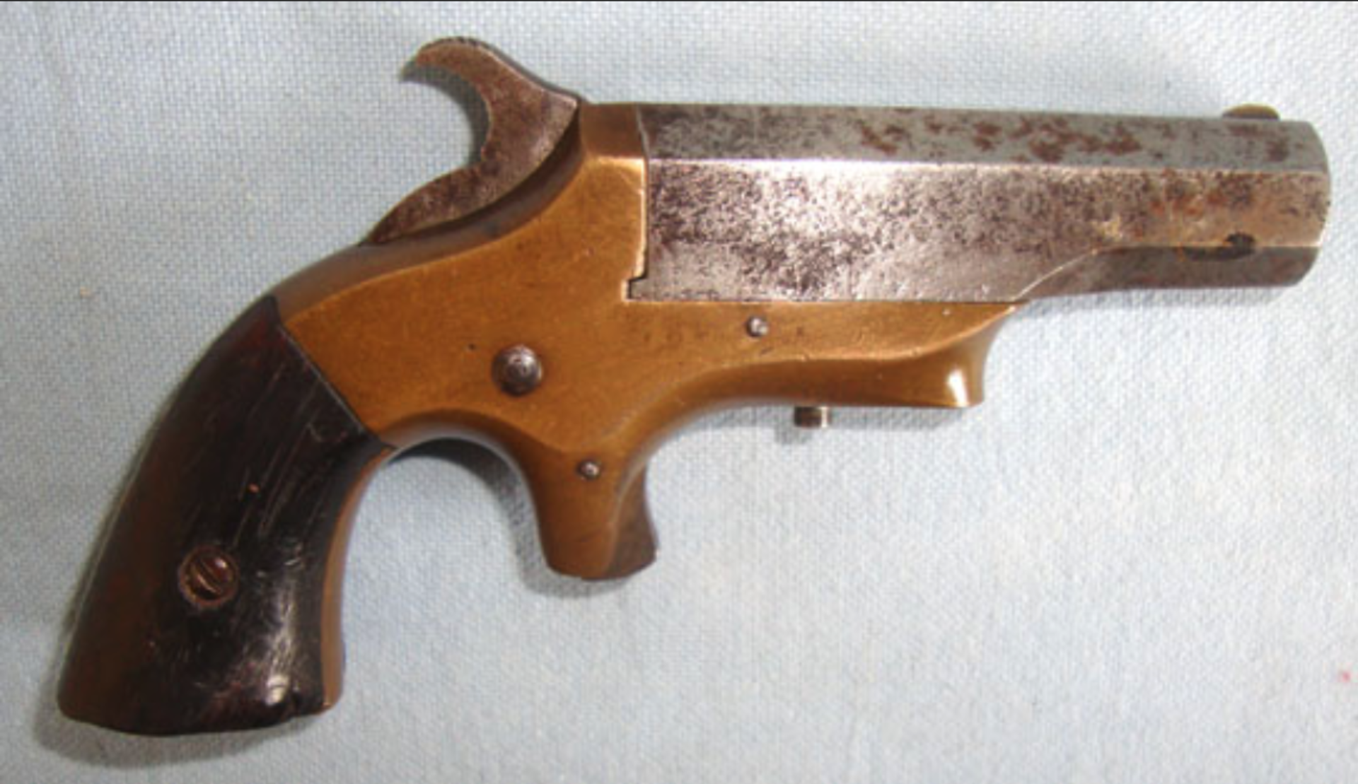 1869- 1873, U.S. Wild West Era Brown Manufacturing Co .41 Rimfire Calibre, Southerner Derringer.