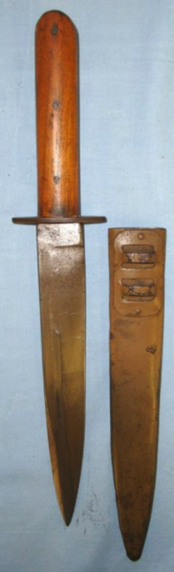 RARE, WW1 Austro Hungarian Trench Fighting Knife By Joachim Winternitz, Steyr, Austria & Scabbard.