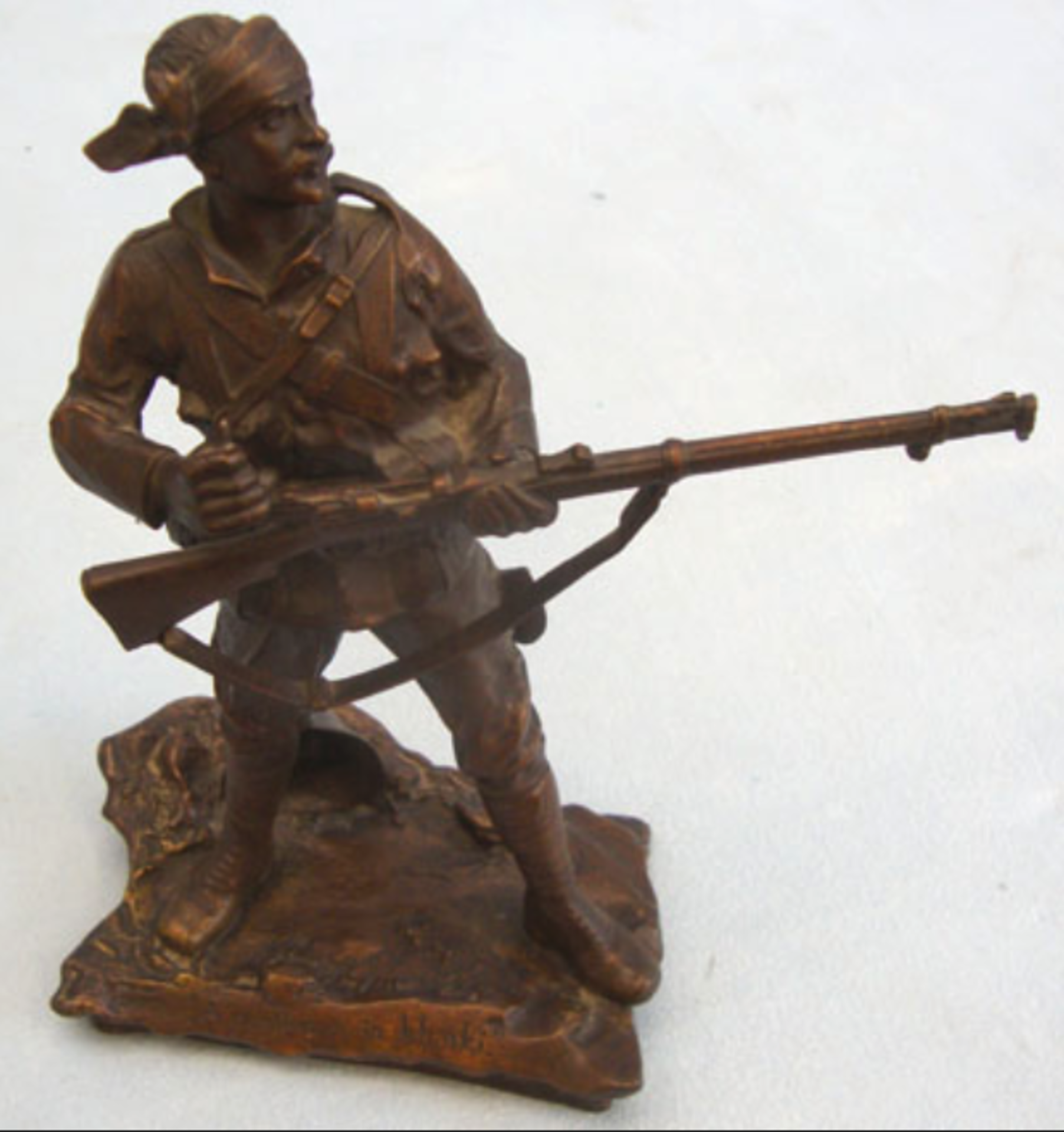 A Bronze Statuette of 'A Gentleman In Khaki' Based On The Picture By Richard Caton Woodville