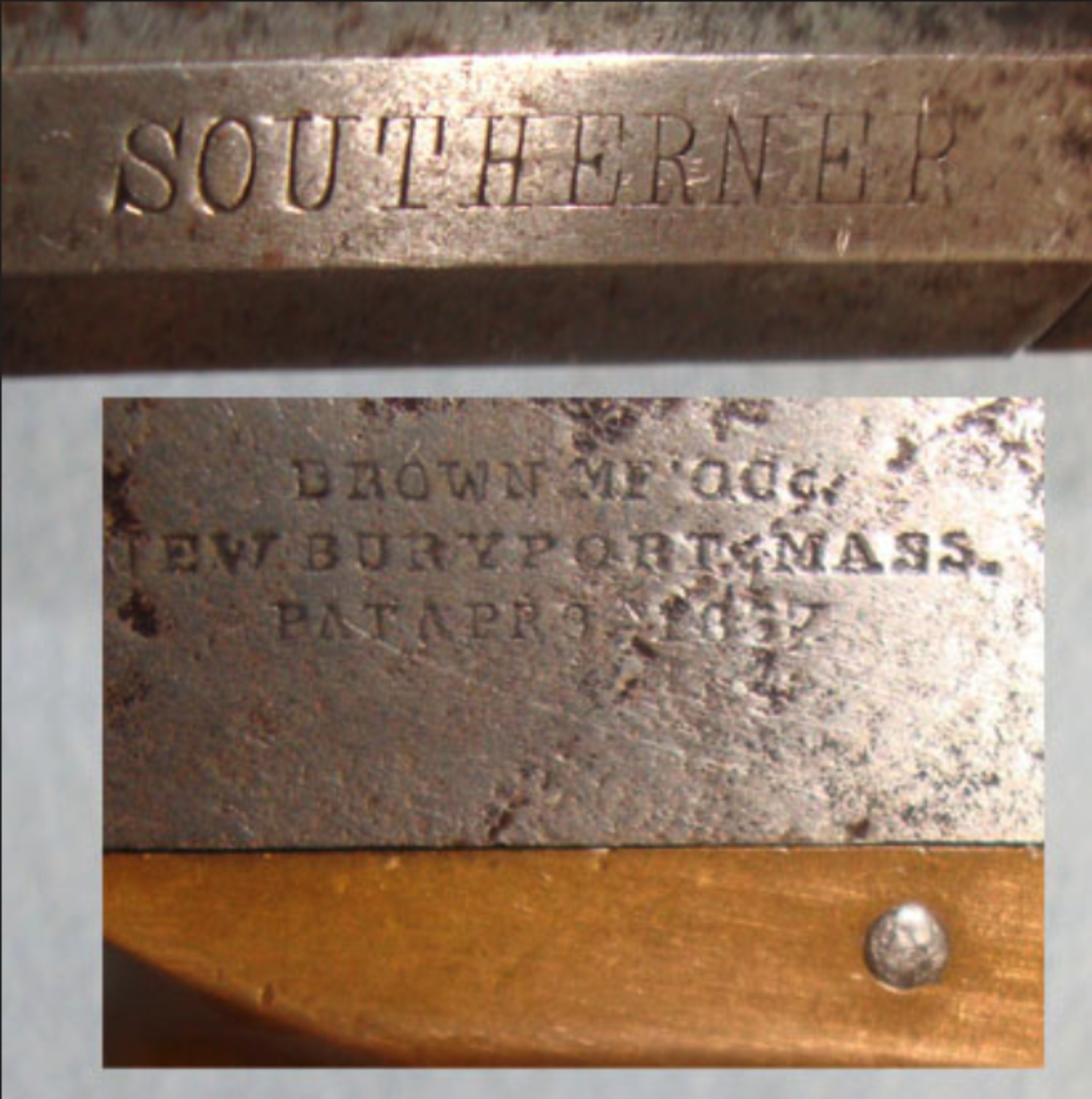 1869- 1873, U.S. Wild West Era Brown Manufacturing Co .41 Rimfire Calibre, Southerner Derringer. - Image 3 of 3