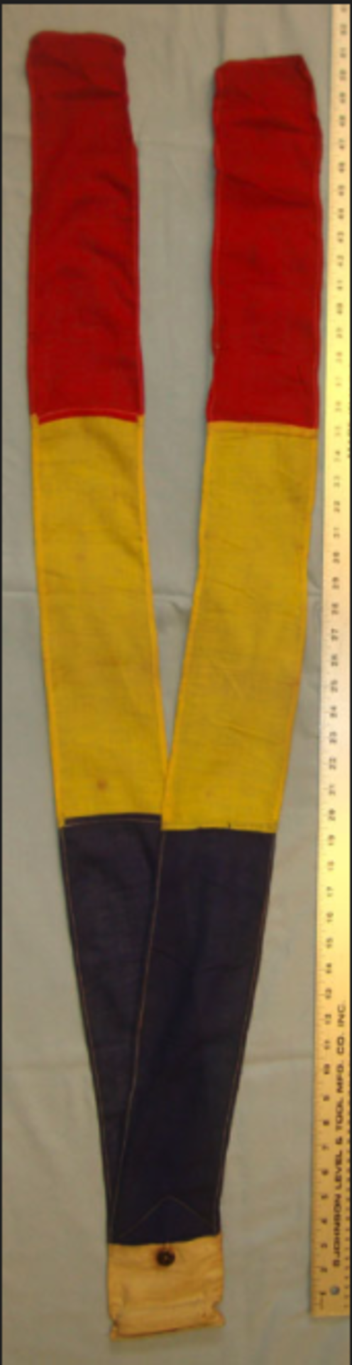 Original, WW1 Era Royal Flying Corps (RFC) 2 Tail Message Streamer With Message - Image 6 of 6