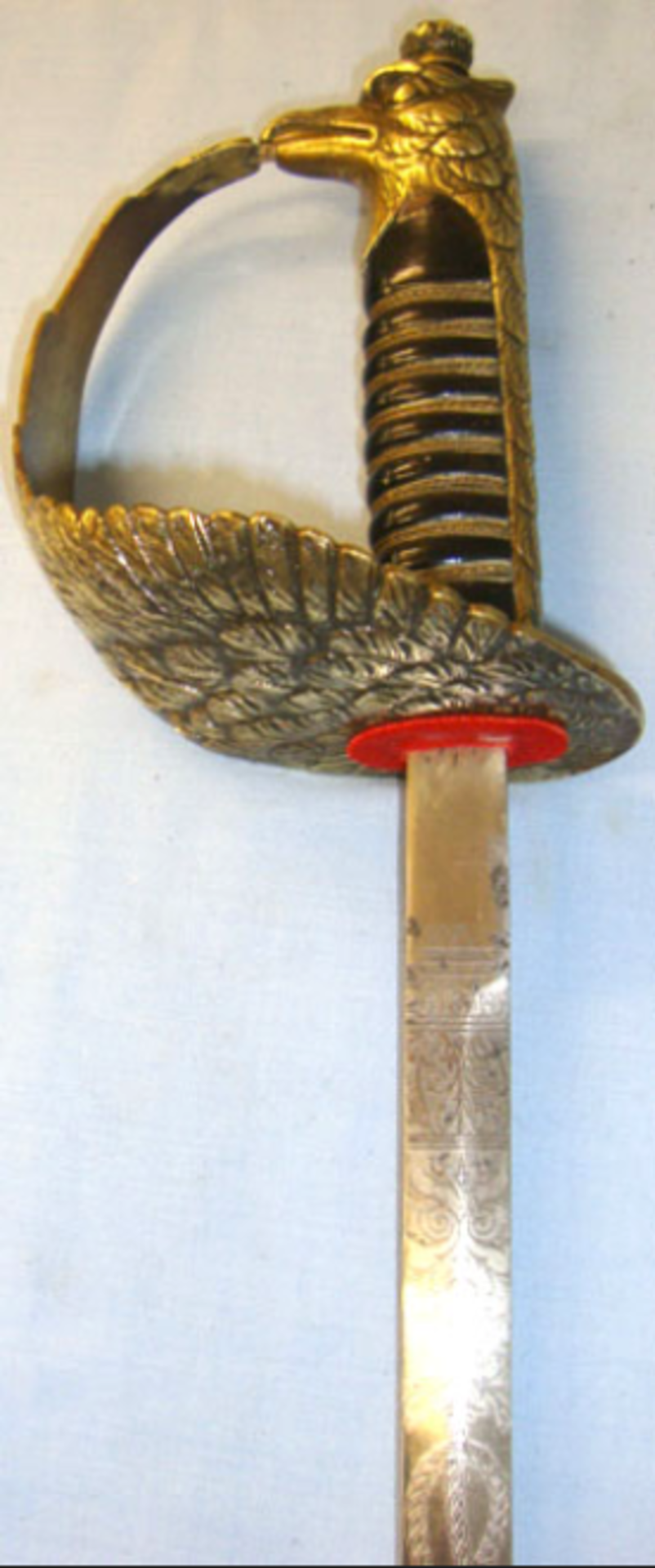 1930's/ WW2 Era Italian Royal Air Force (Regia Aeronautica ) Officer's Dress Sword With Etched Blade