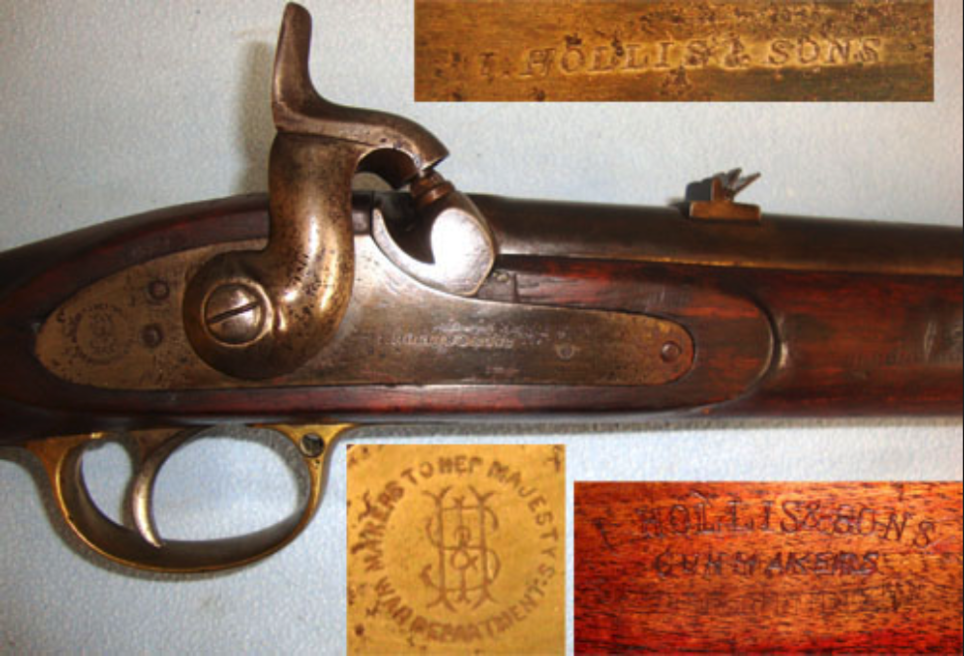 Victorian British Hollis & Sons Gun Makers To Her Majesty's War Department Cavalry Officer's Carbine - Image 2 of 3