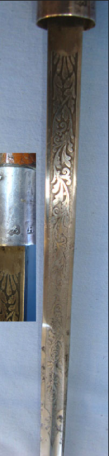 Victorian Gentleman's Silver Mounted Varnished Cane Form Sword Stick - Image 3 of 3