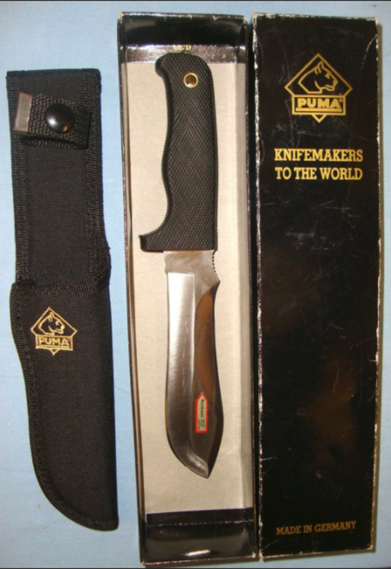 MINT, Boxed Hand Made German Puma 'White Hunter II Kraton' Hunting Knife With Stainless Steel Blade