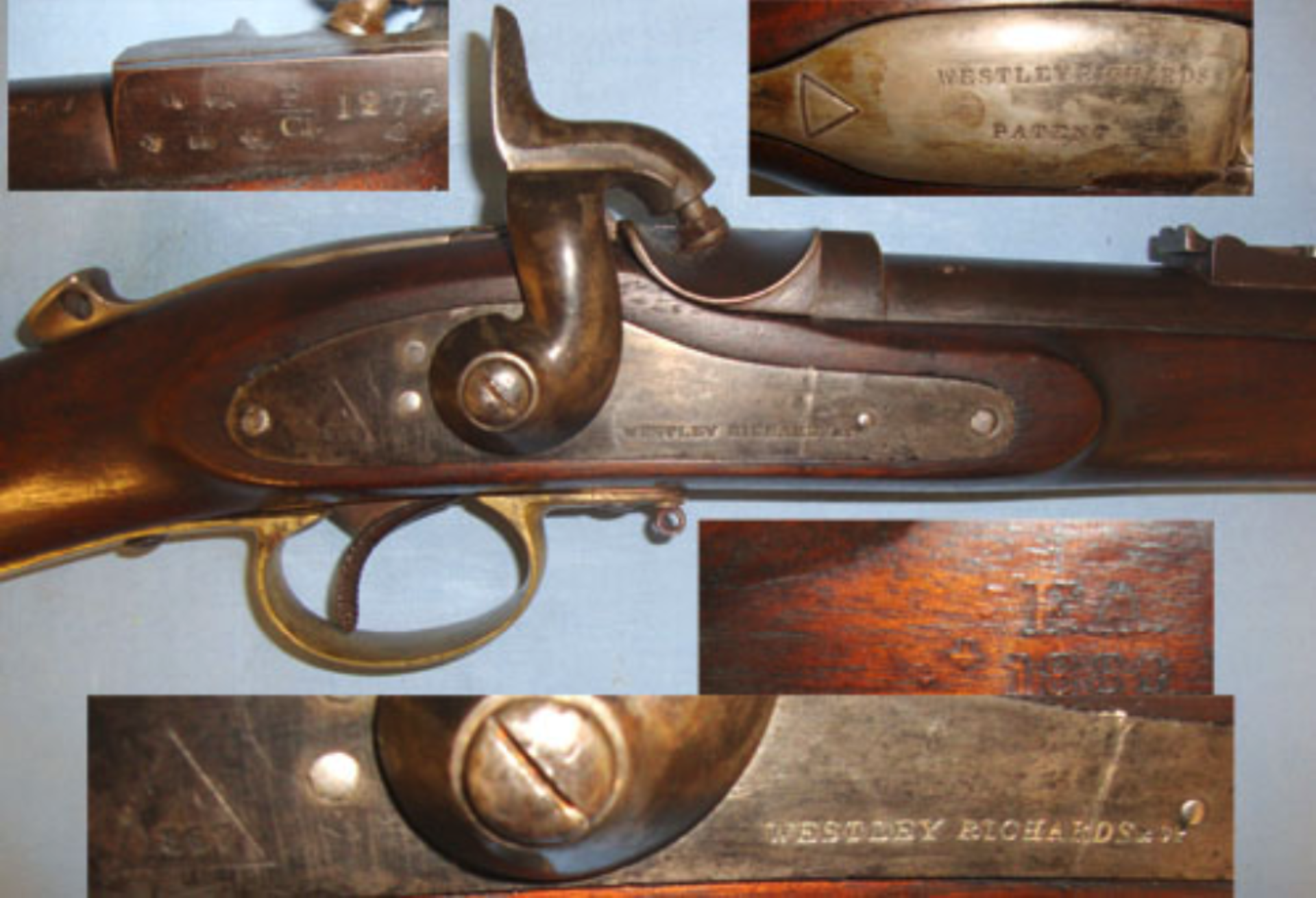 ONE OF 2000 PRODUCED, 1867 Portuguese Contract Westley Richards & Co Whitworth Patent Carbine - Image 3 of 3