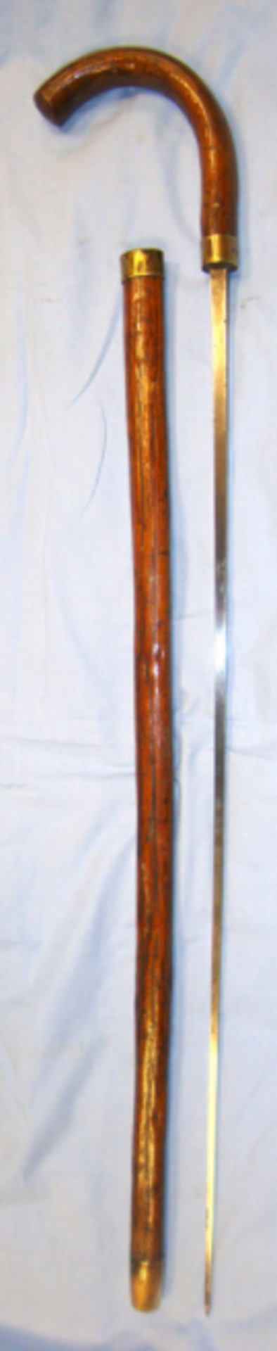 Victorian Customs Officer's Hawthorne Sword Stick By Mole Birmingham. - Image 3 of 3