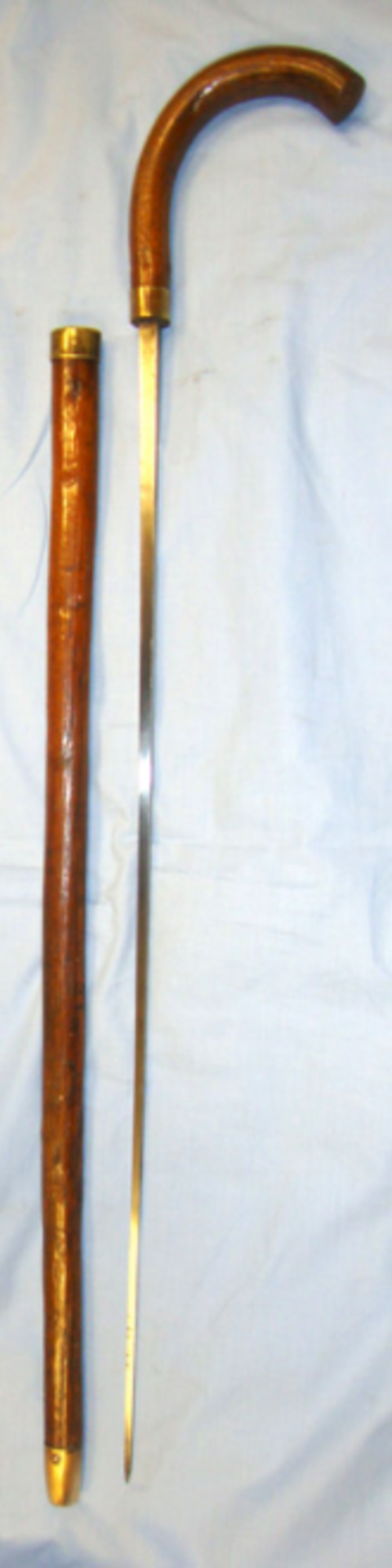 Victorian Customs Officer's Hawthorne Sword Stick By Mole Birmingham.