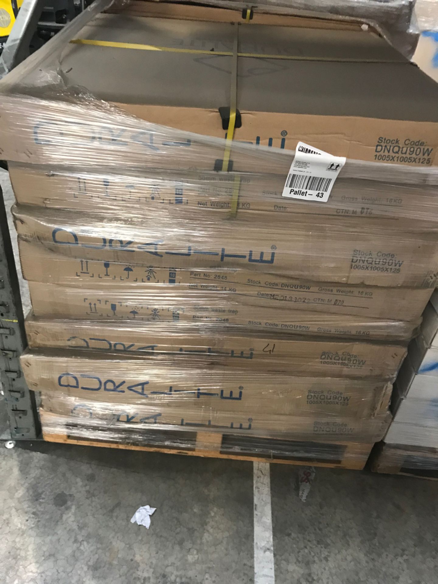 Pallet No- 43 - 9 Boxes Of Duralite Shower Trays - Image 4 of 4