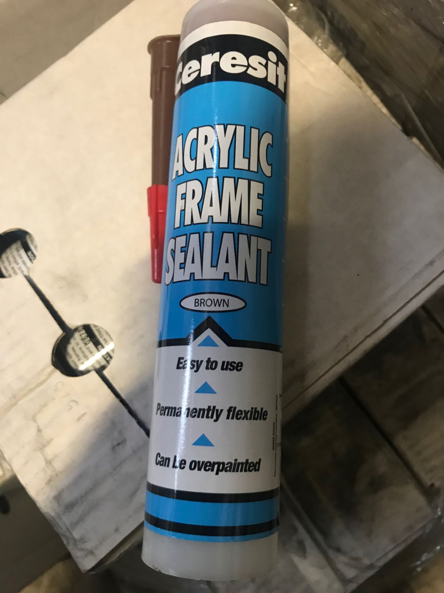 Pallet No- 16 - 40 Boxes Of Ceresit Acrylic Frame Sealant In Brown, 12 Per Box - Image 3 of 5