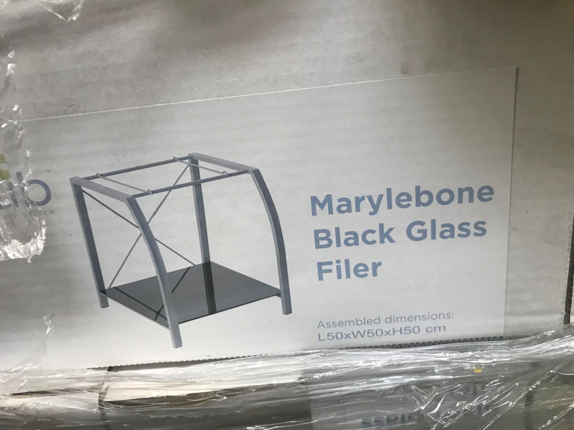 Pallet No- 25 - 36 Boxes Of Marylebone Black Glass Filer - 1 Per Box - Image 4 of 4