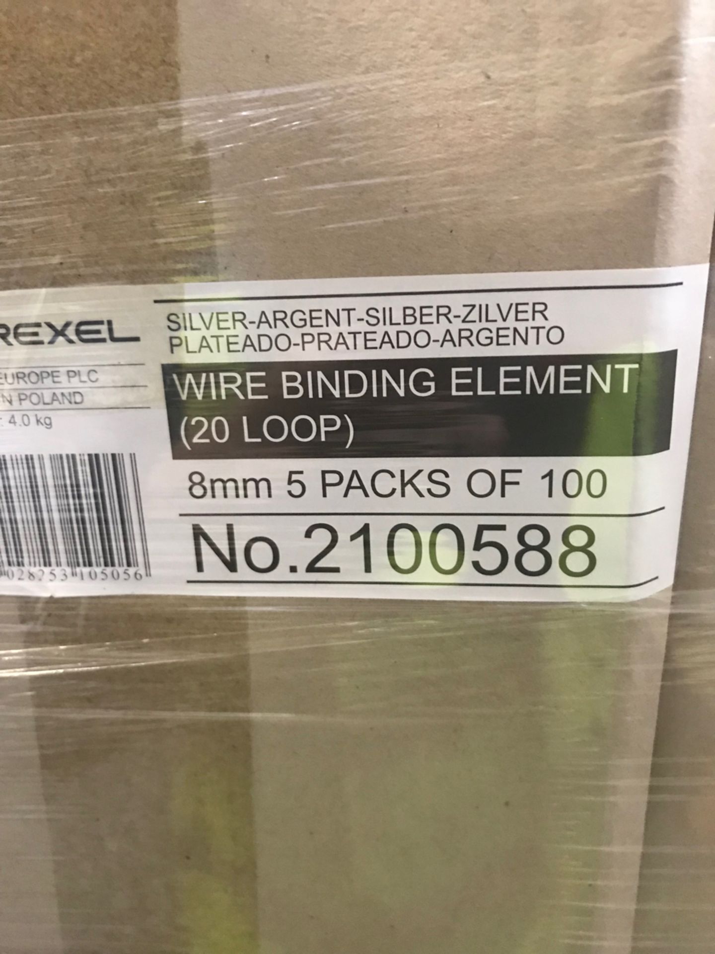 Pallet No- 38 - Approx 15 Boxes Of Rexel Wire Binding Rings A4. 10 Per Pack, 5 Packs In Box ( - Image 3 of 4