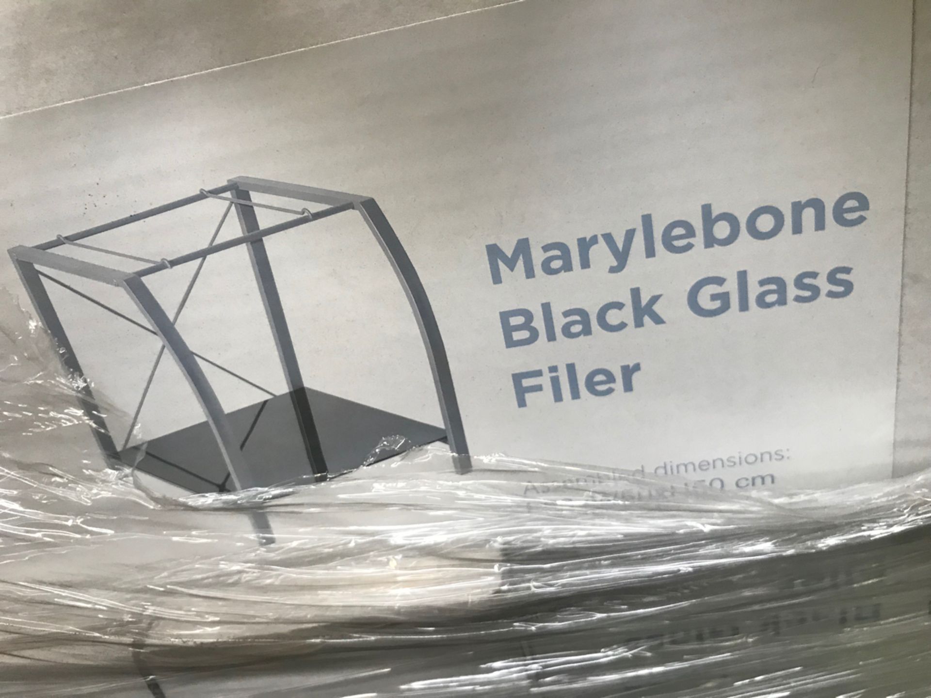 Pallet No- 25 - 36 Boxes Of Marylebone Black Glass Filer - 1 Per Box - Image 3 of 4