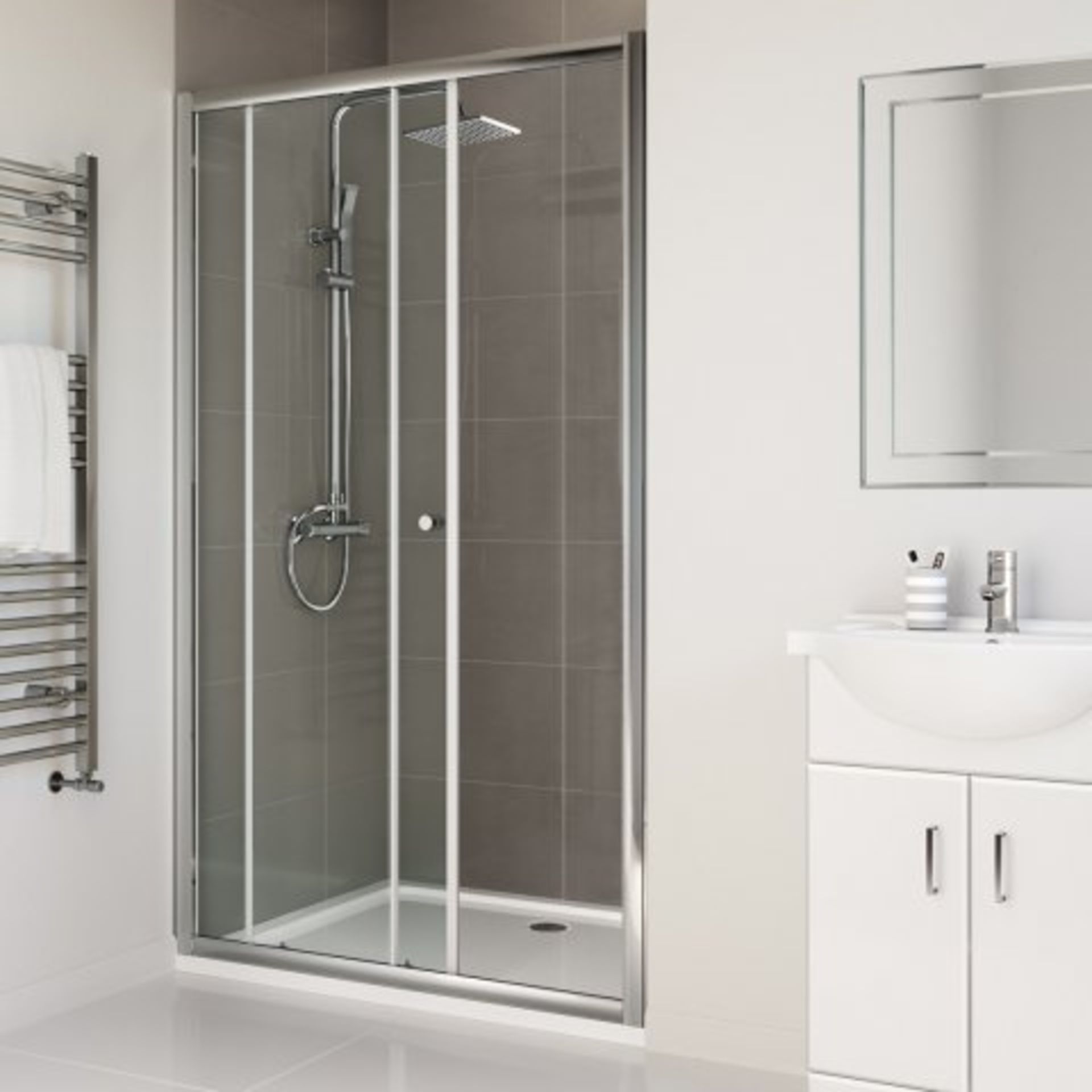 (N116) 1200mm - Elements Sliding Shower Door. RRP £299.99. Designed and crafted to improve the decor - Image 2 of 5