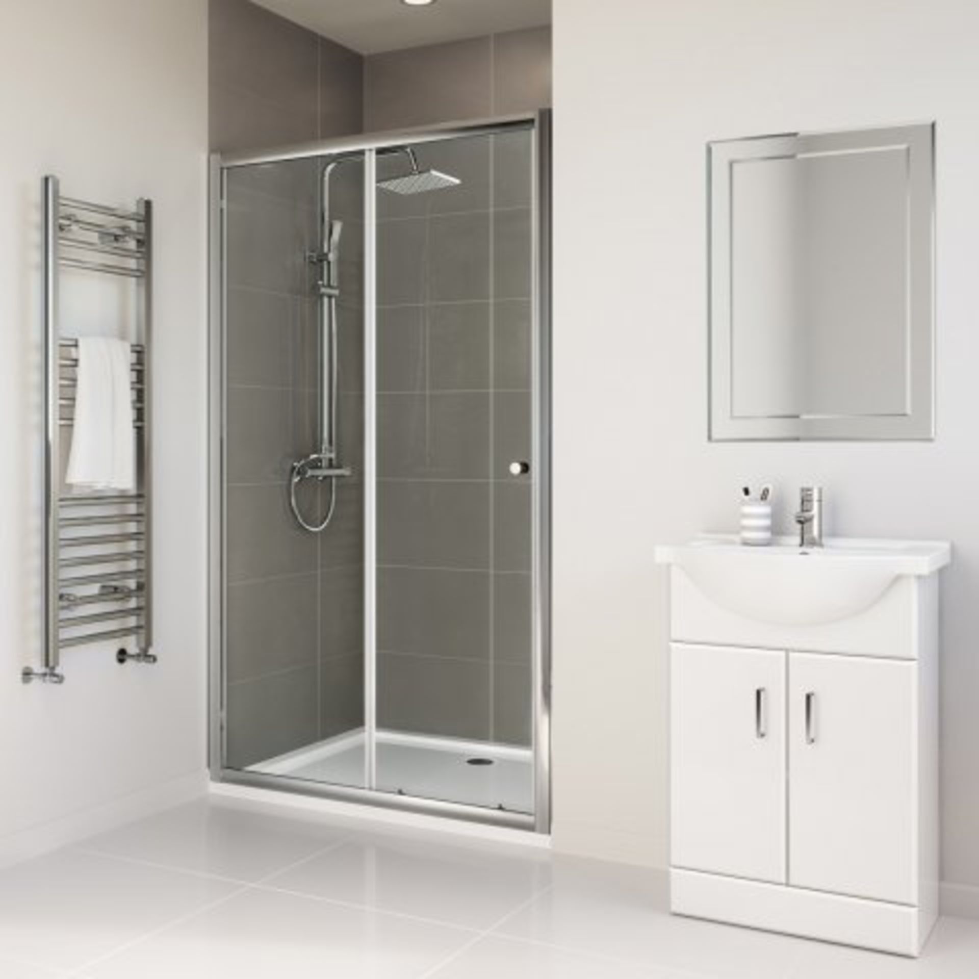 (O246) 1200mm - Elements Sliding Shower Door Designed and crafted to improve the decor of your - Image 3 of 3