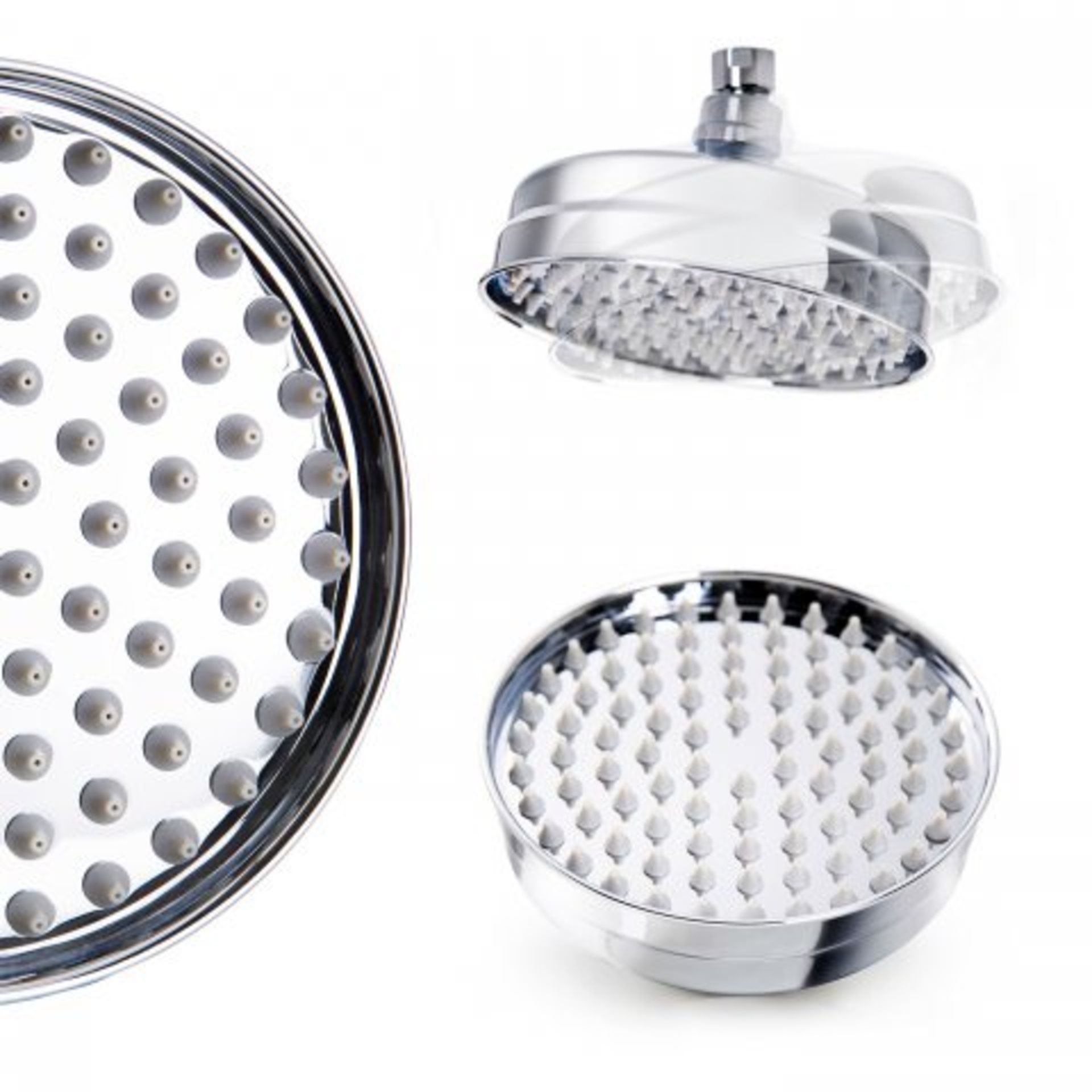 (P138) Stainless Steel 200mm Traditional Round Shower Head. RRP £99.99. Our stunning 200mm - Image 2 of 3
