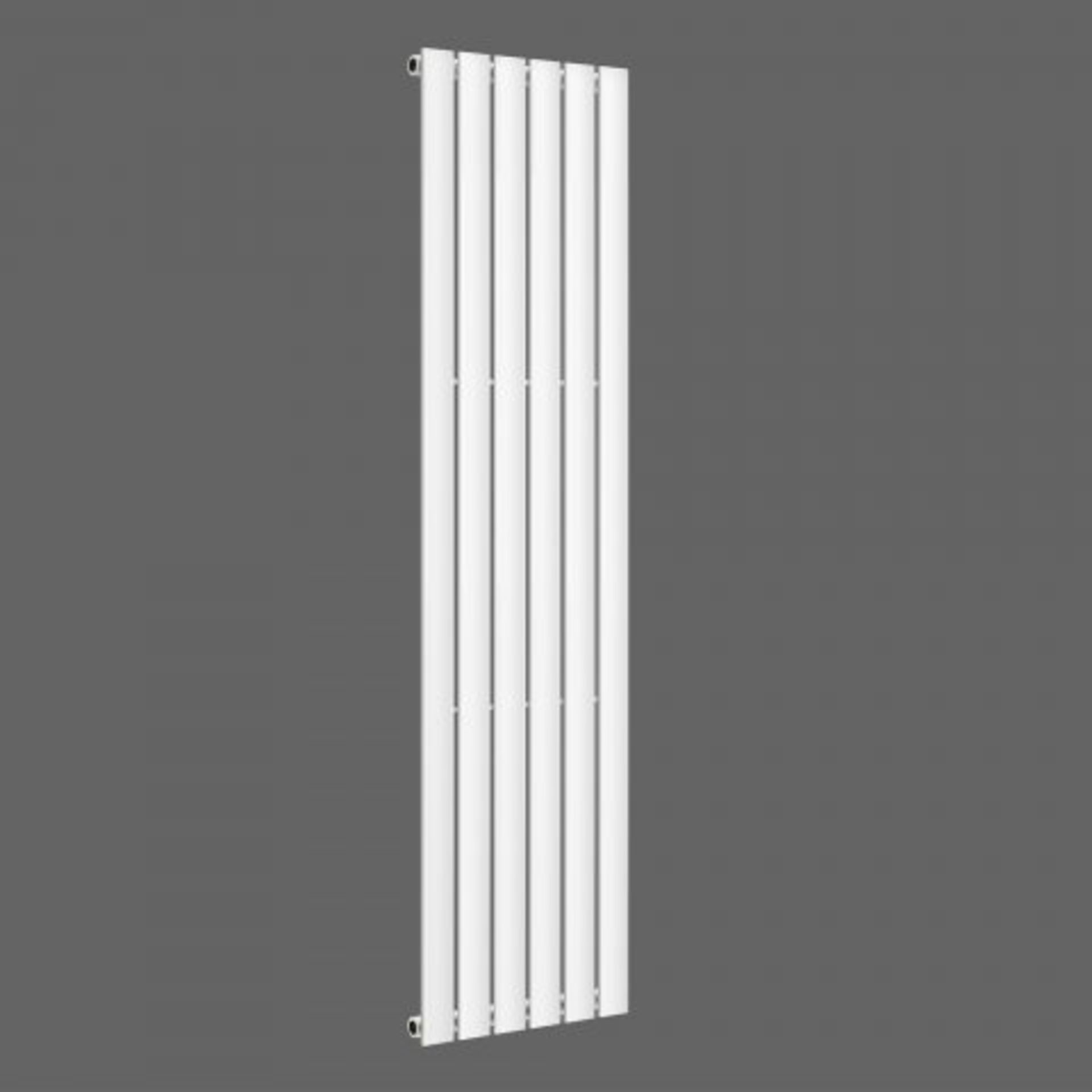 (H71) 1800x452mm Gloss White Single Flat Panel Vertical Radiator -Thera Range. RRP £255.98. - Image 2 of 3