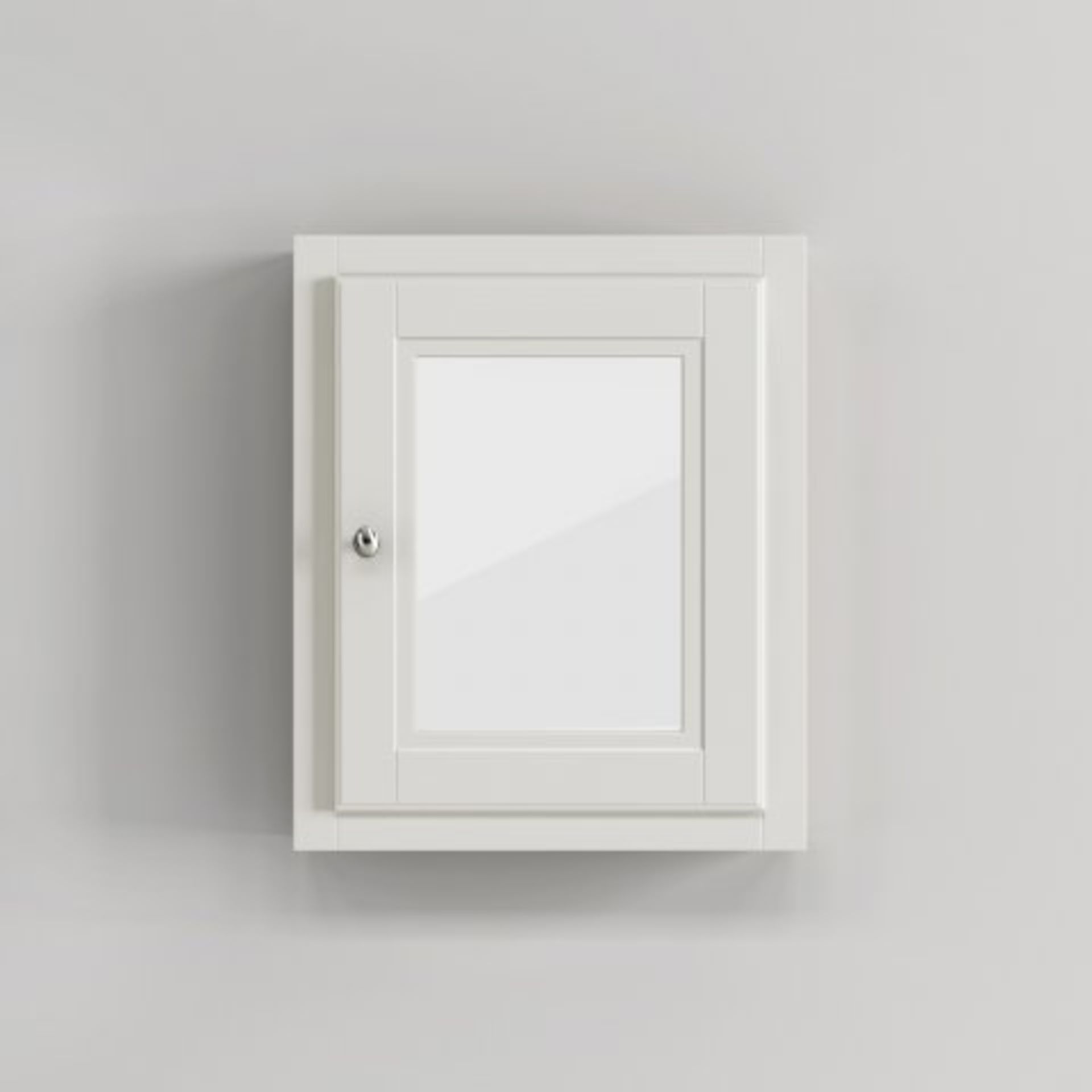 (O239) 500mm Cambridge Clotted Cream Single Door Mirror Cabinet. RRP £249.99. Our Cambridge - Image 3 of 4