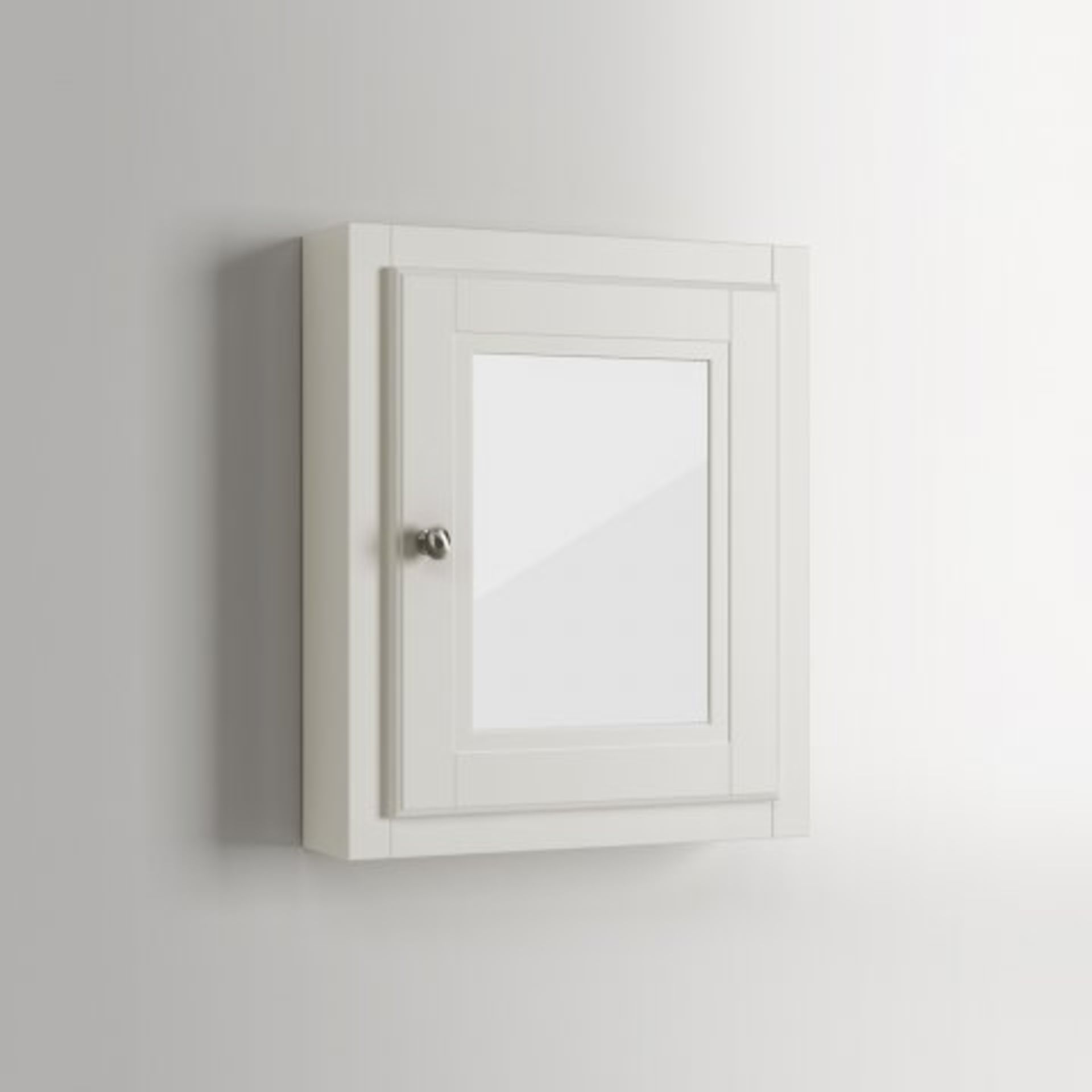 (O239) 500mm Cambridge Clotted Cream Single Door Mirror Cabinet. RRP £249.99. Our Cambridge - Image 4 of 4