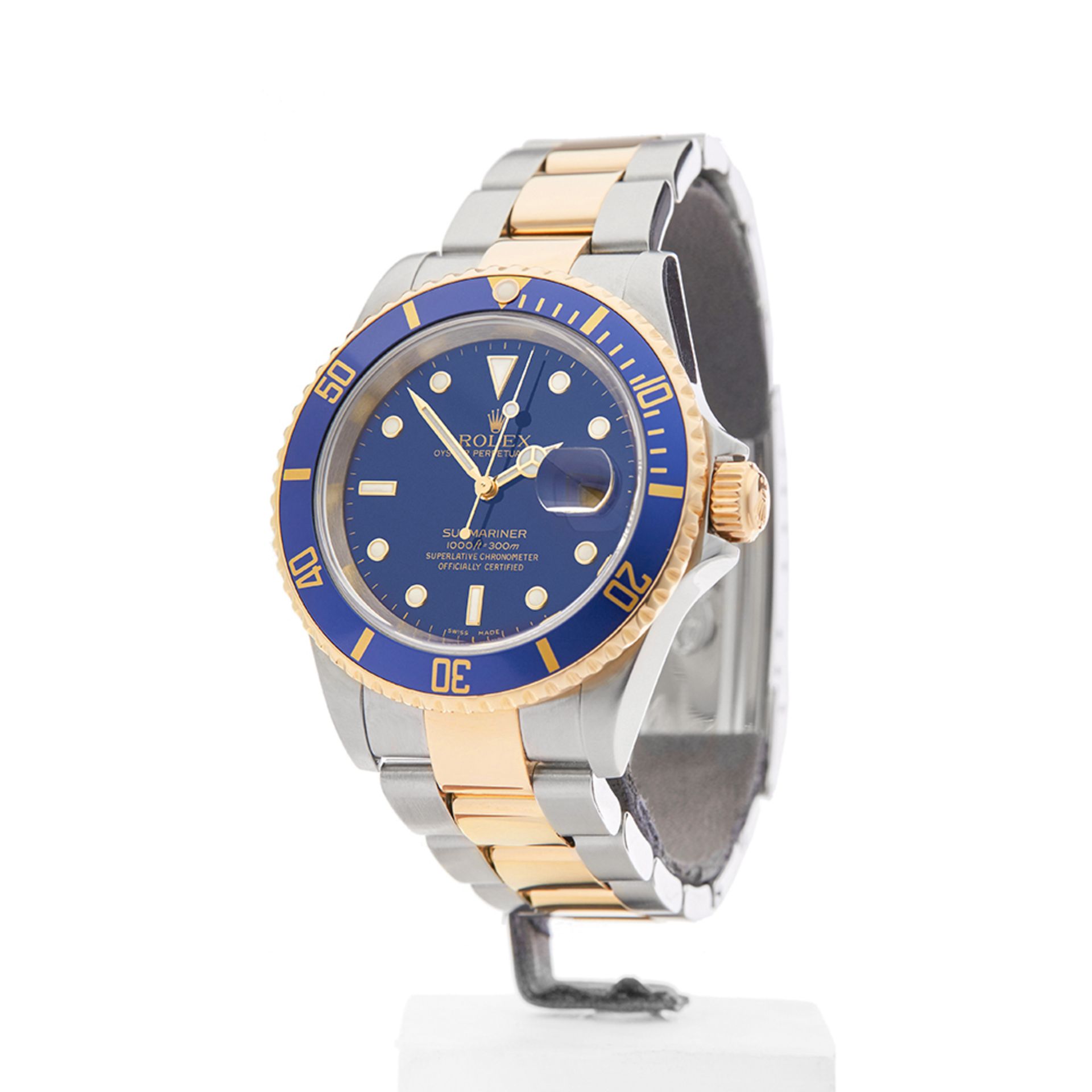 Submariner 40mm Stainless Steel & 18k Yellow Gold 16613 - Image 3 of 9