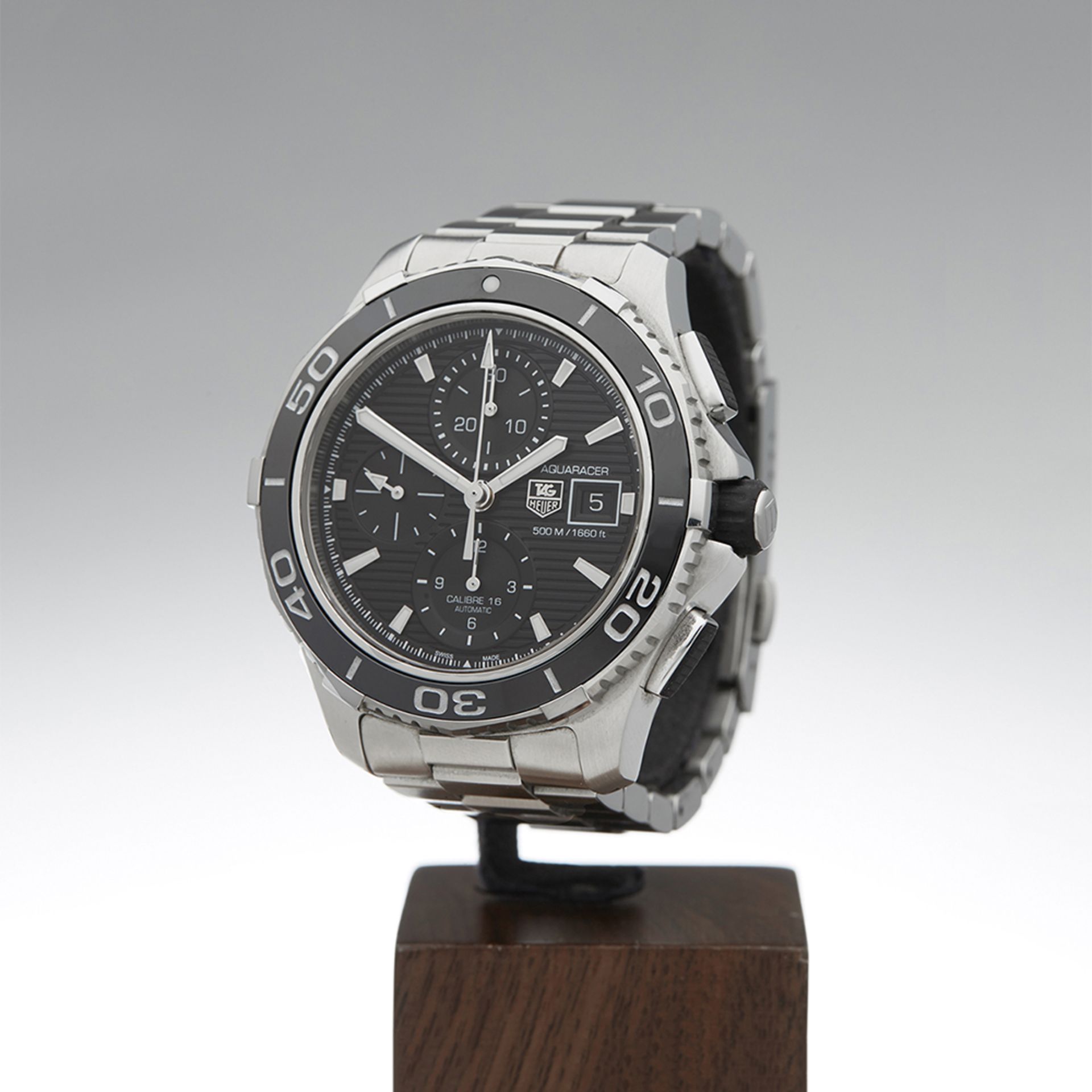 Tag Heuer, Aquaracer Chronograph Ceramic 43mm Stainless Steel CAK2110.BA0833 - Image 3 of 8