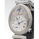 Breguet, Reine de Naples Moon Phase Power Reserve 28.5mm 18k White Gold 8908BB/5T/J70 D0DD