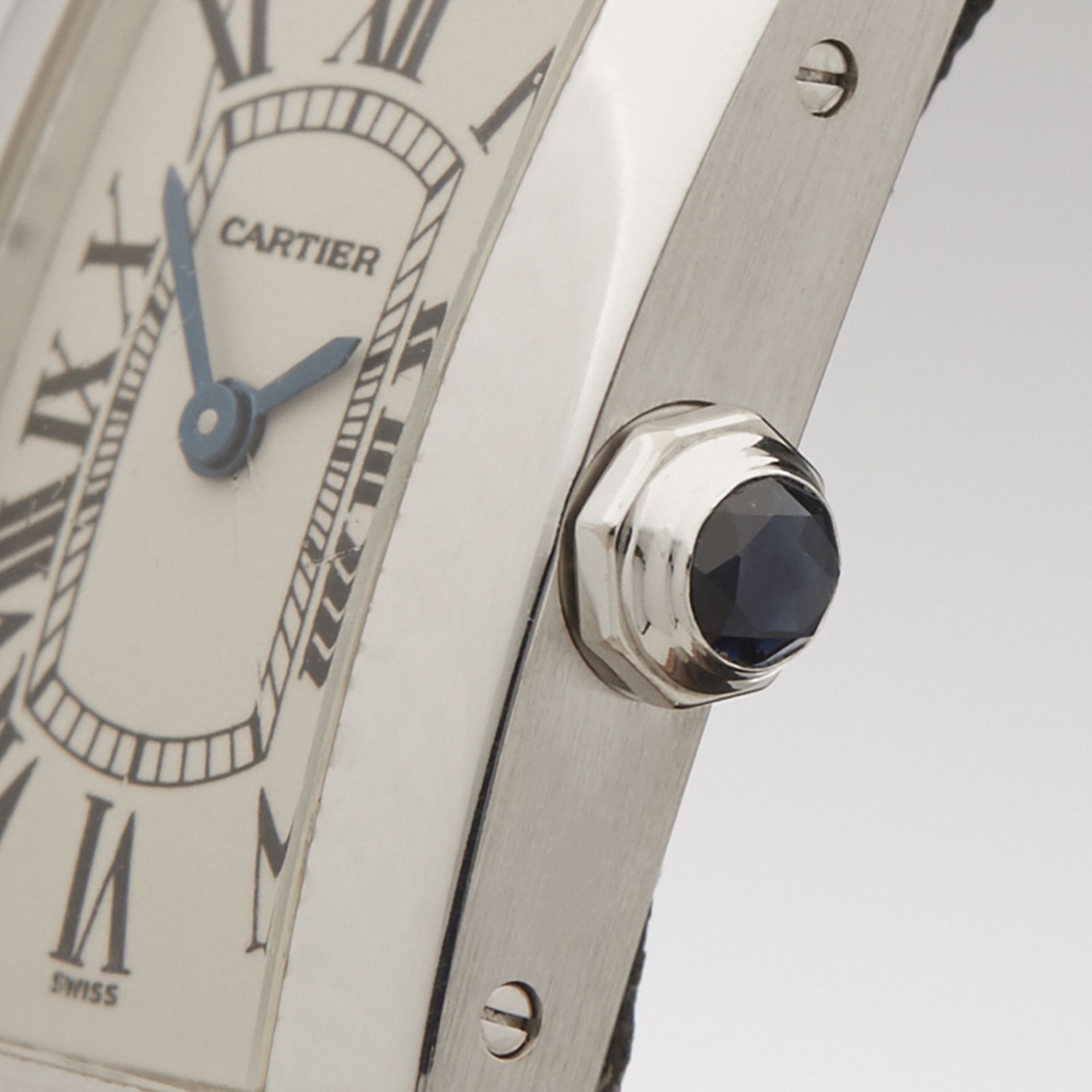 Cartier, Tank Americaine 20mm 18k White Gold 1713 - Image 4 of 8