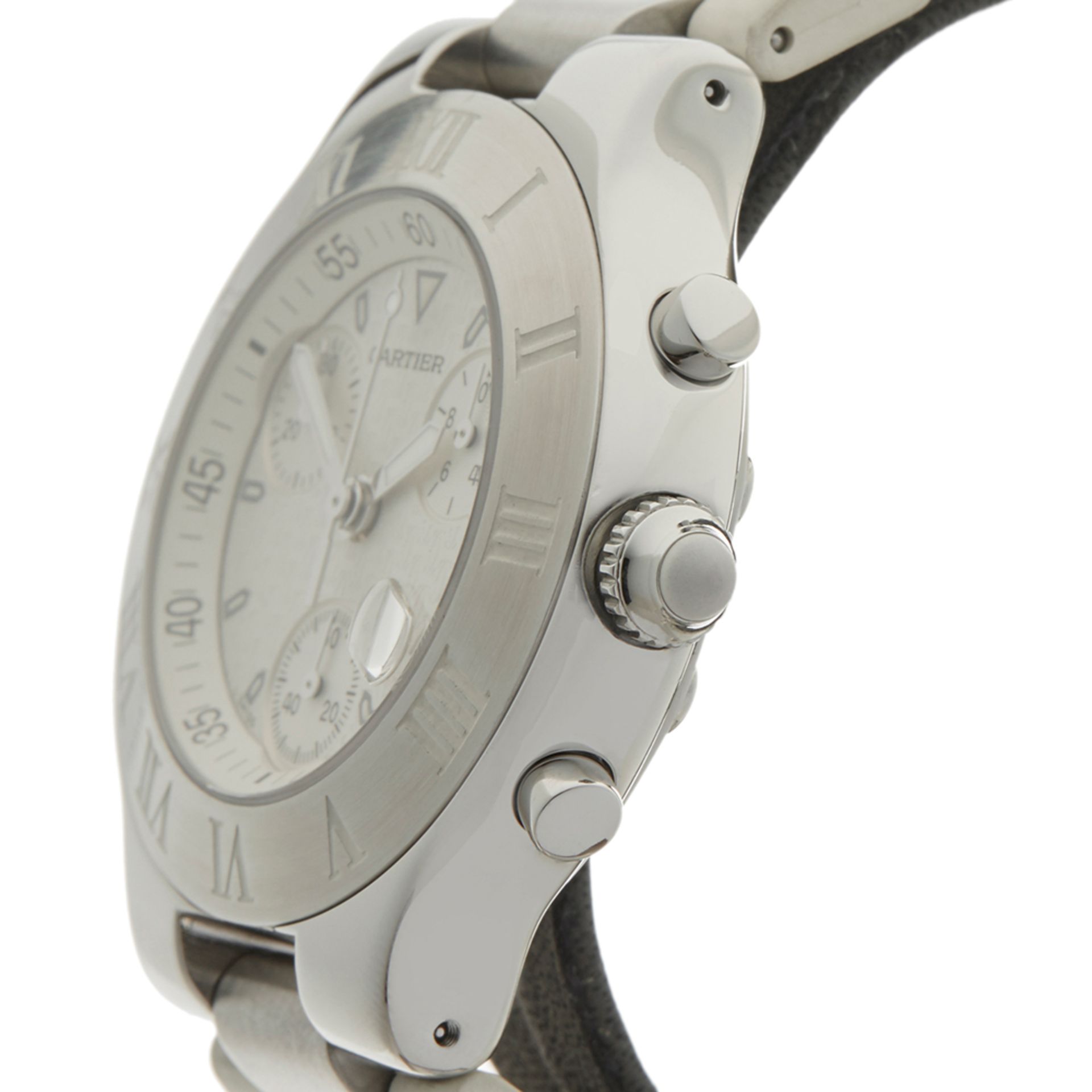 Cartier, Must de Cartier Chronoscaph 38mm Stainless Steel 2424 - Image 4 of 8