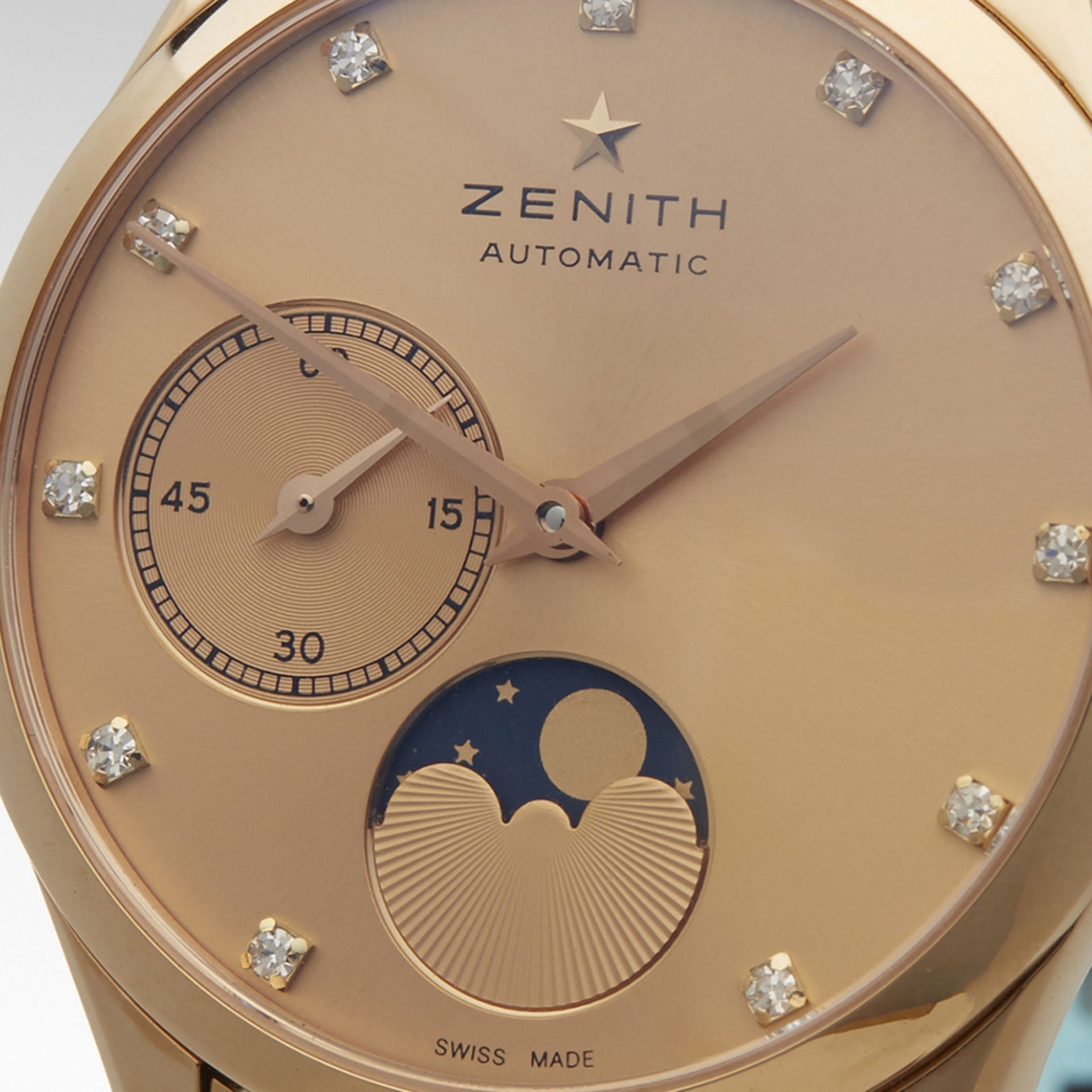 Zenith, Heritage Ultra Thin Moonphase 34mm 18k Rose Gold 18.2310.692/95.M2310