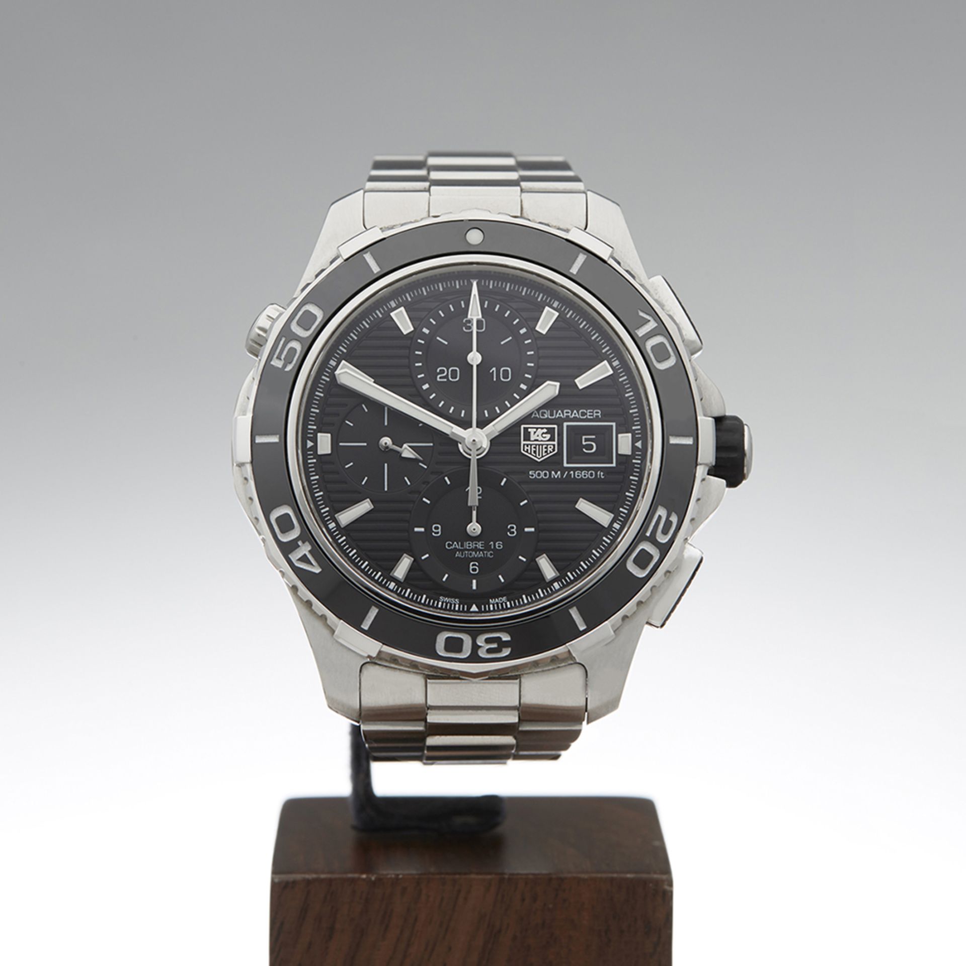 Tag Heuer, Aquaracer Chronograph Ceramic 43mm Stainless Steel CAK2110.BA0833 - Image 2 of 8