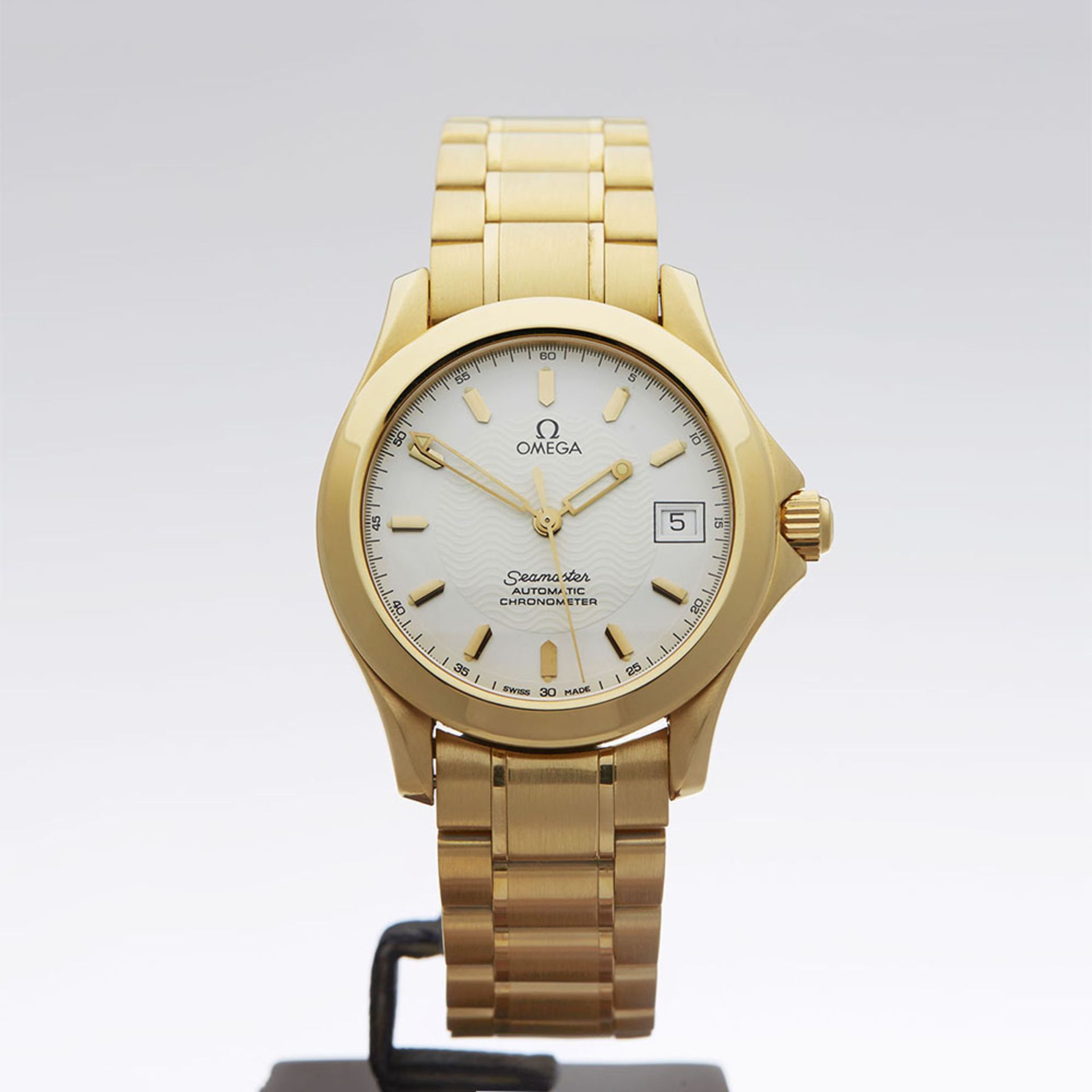 Omega, Seamaster Chronometer 36mm 18k Yellow Gold 2101.21.00 - Image 2 of 9