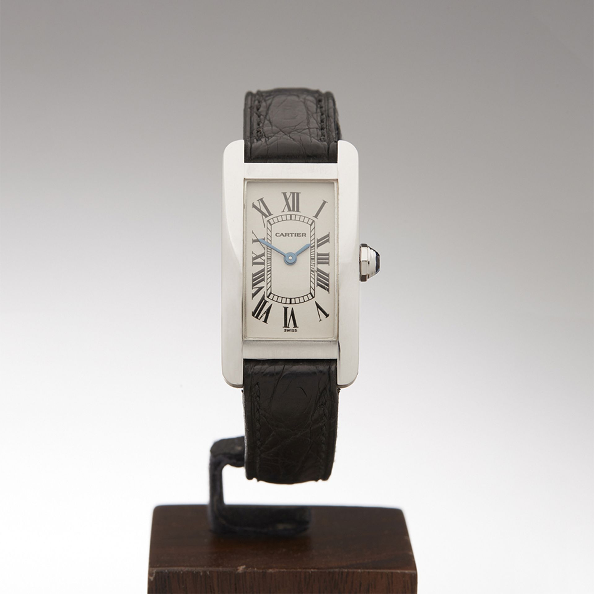 Cartier, Tank Americaine 20mm 18k White Gold 1713 - Image 2 of 8