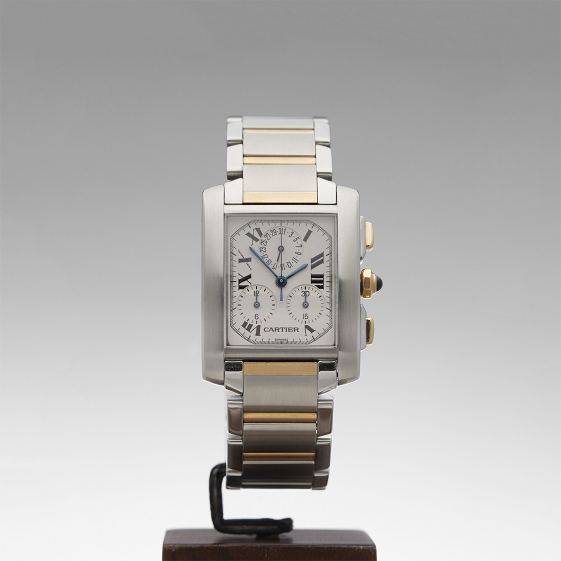 Cartier, Tank Francaise Chronoreflex 28mm Stainless Steel & 18k Yellow Gold 2303 or W51004Q4 - Image 2 of 9