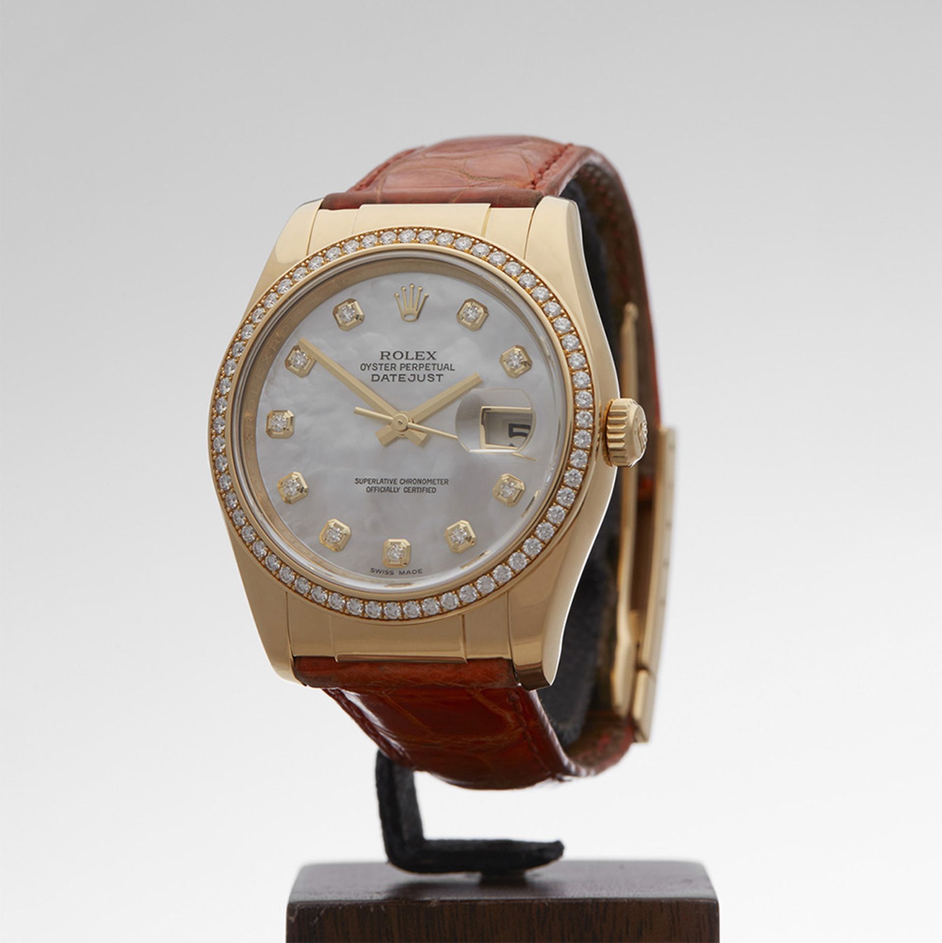 Rolex, Datejust 36mm 18k Yellow Gold 116188 - Image 3 of 9