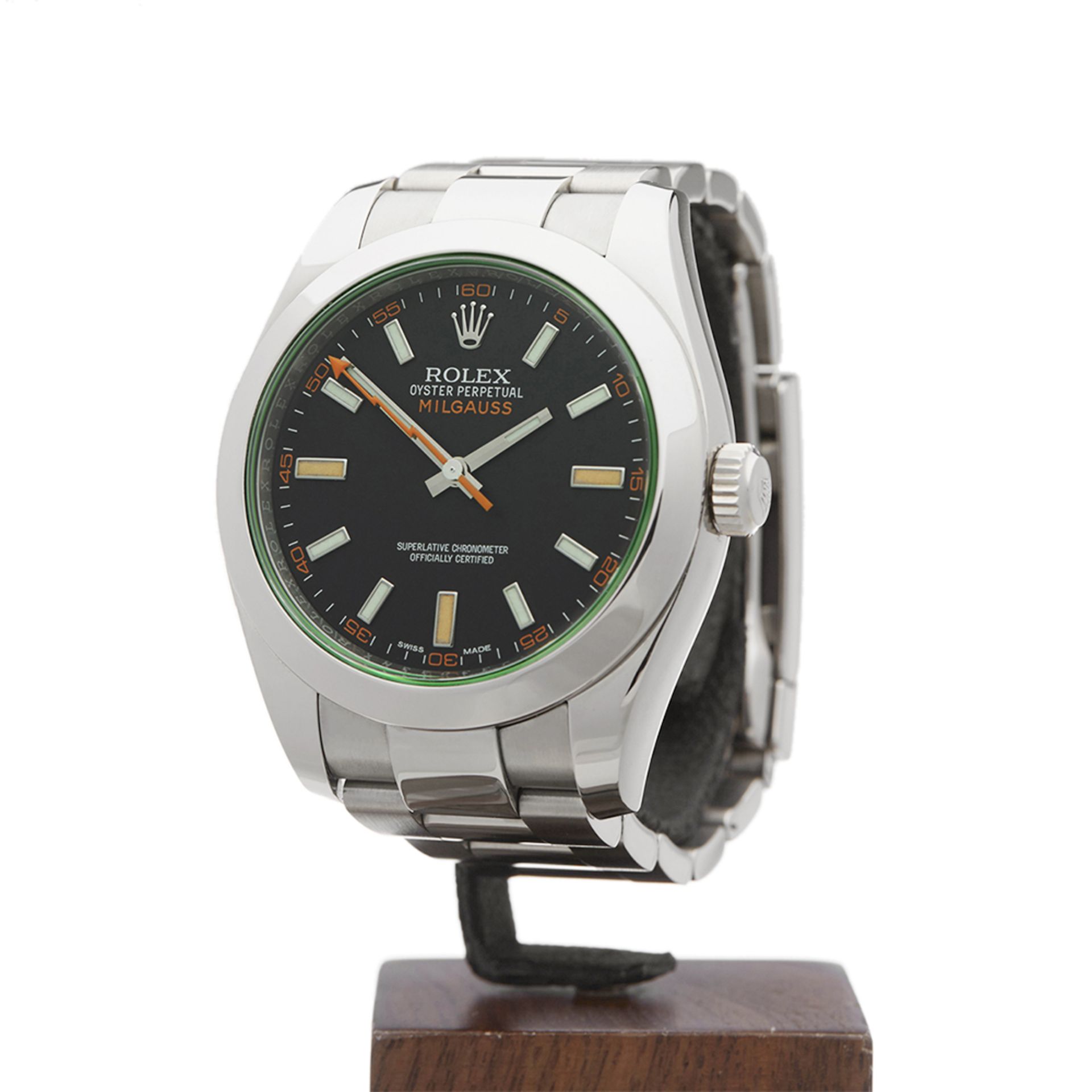Rolex, Milgauss Green Glass 40mm Stainless Steel 116400GV - Image 3 of 9
