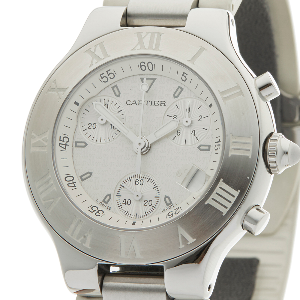 Cartier, Must de Cartier Chronoscaph 38mm Stainless Steel 2424