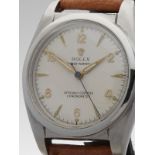 Rolex, Vintage Bubble Back 32mm Stainless Steel 6050