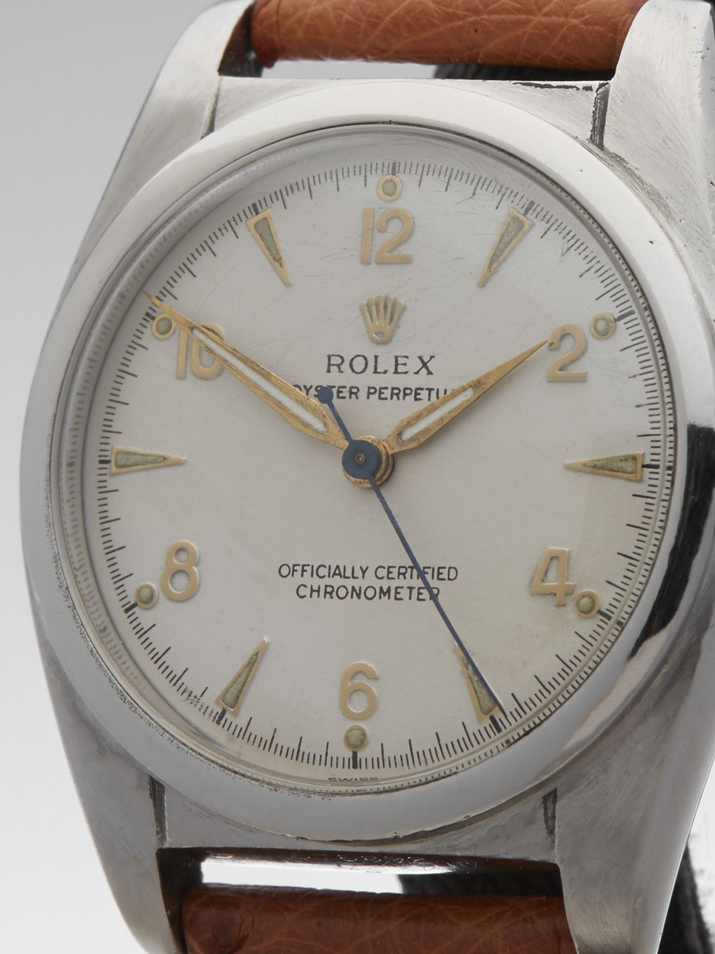 Rolex, Vintage Bubble Back 32mm Stainless Steel 6050