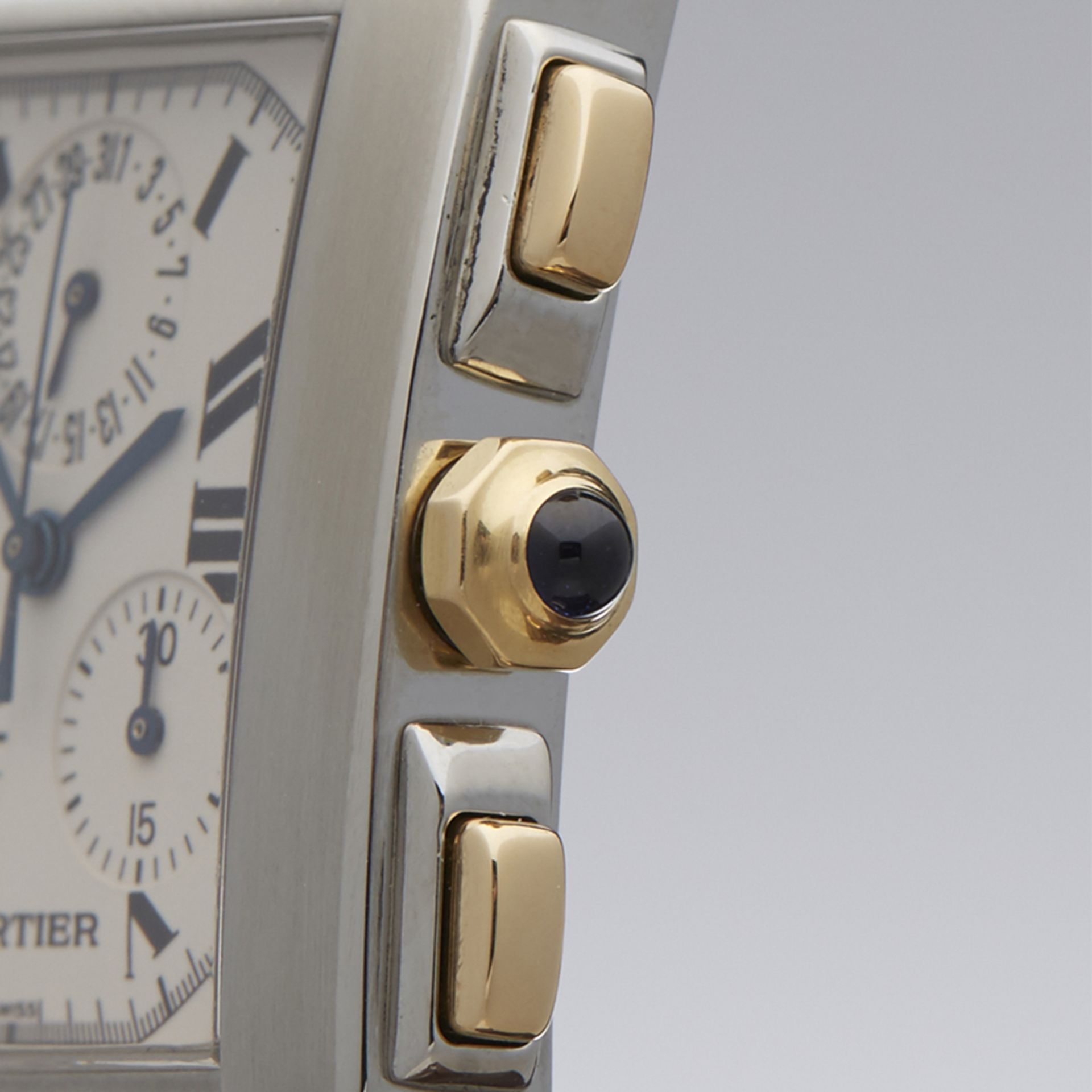 Cartier, Tank Francaise Chronoreflex 28mm Stainless Steel & 18k Yellow Gold 2303 or W51004Q4 - Image 4 of 9