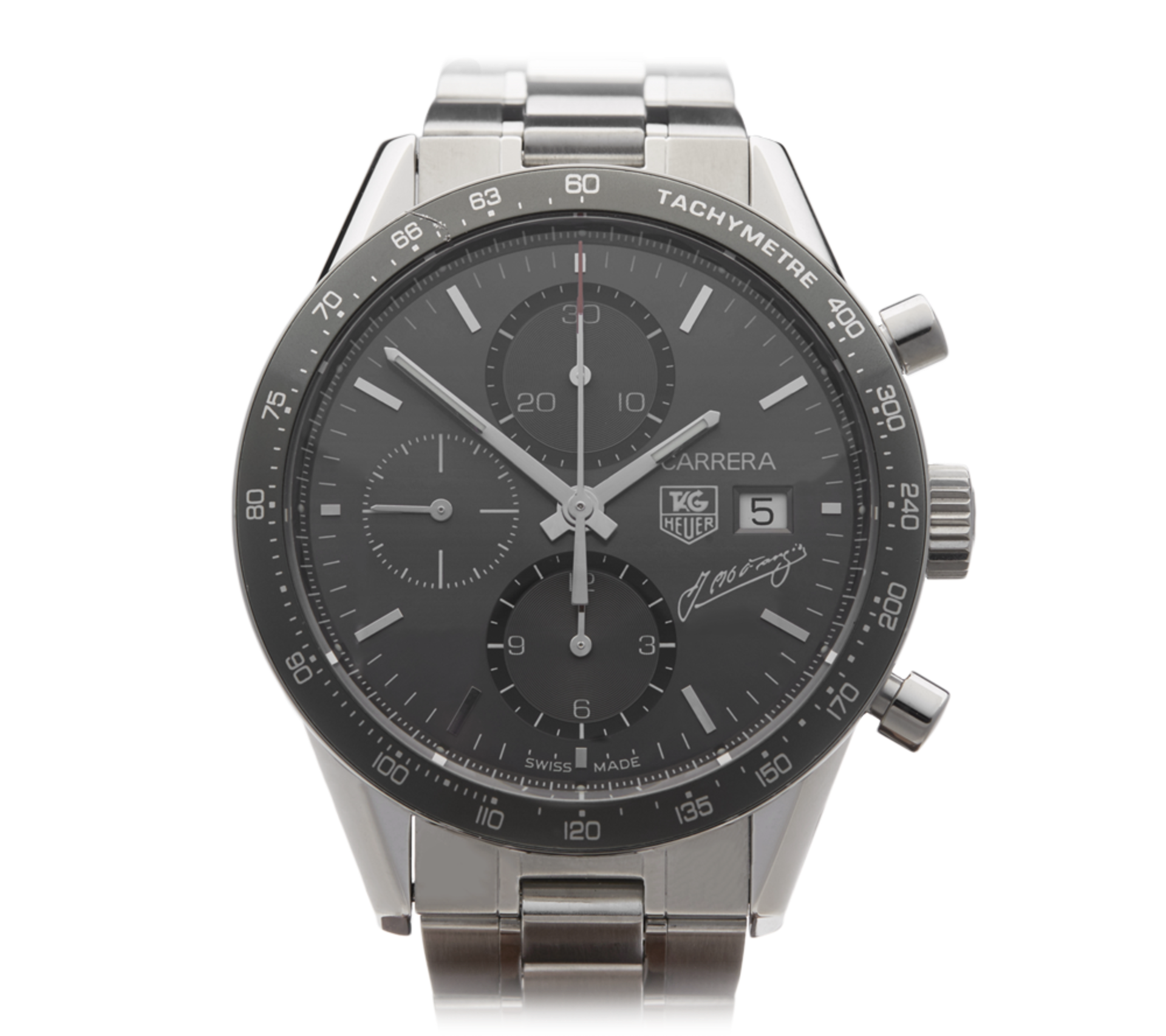 Tag Heuer, Carrera Juan Manuel 41.5mm Stainless Steel CV201C.BA0786 - Image 2 of 10