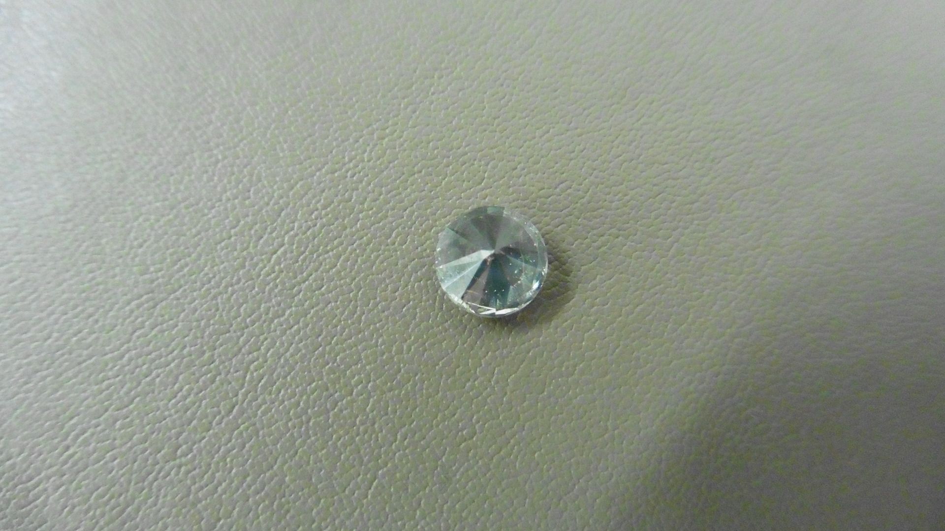 1.01ct Brilliant Cut Diamond, Enhanced stone. L colour, I1 clarity. 6.04 x 4.16mm. Valued at £ - Image 3 of 4