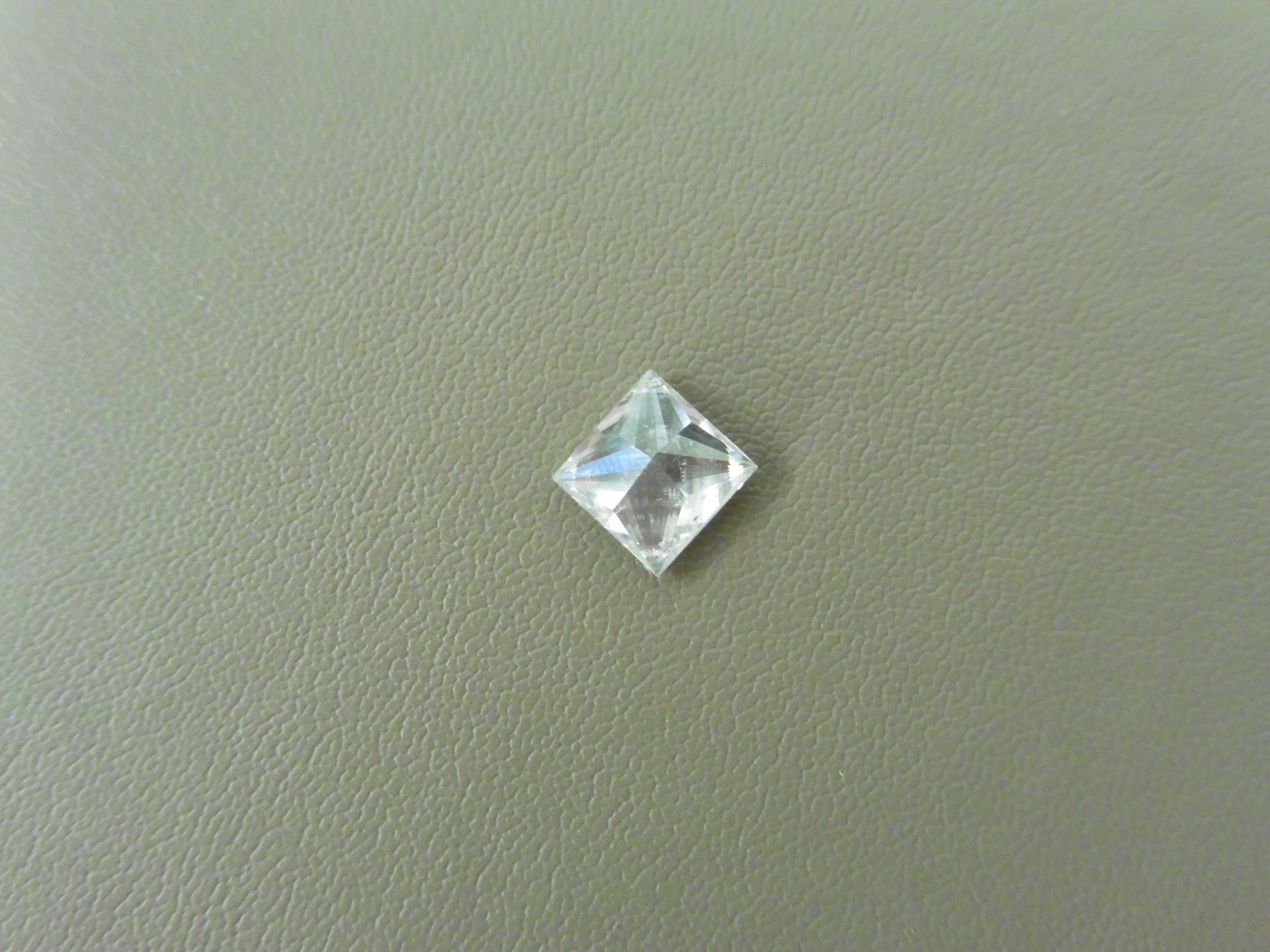 0.96ct enhanced princess cut diamond. H colour and I2 clarity. No certification but can be done - Image 4 of 4